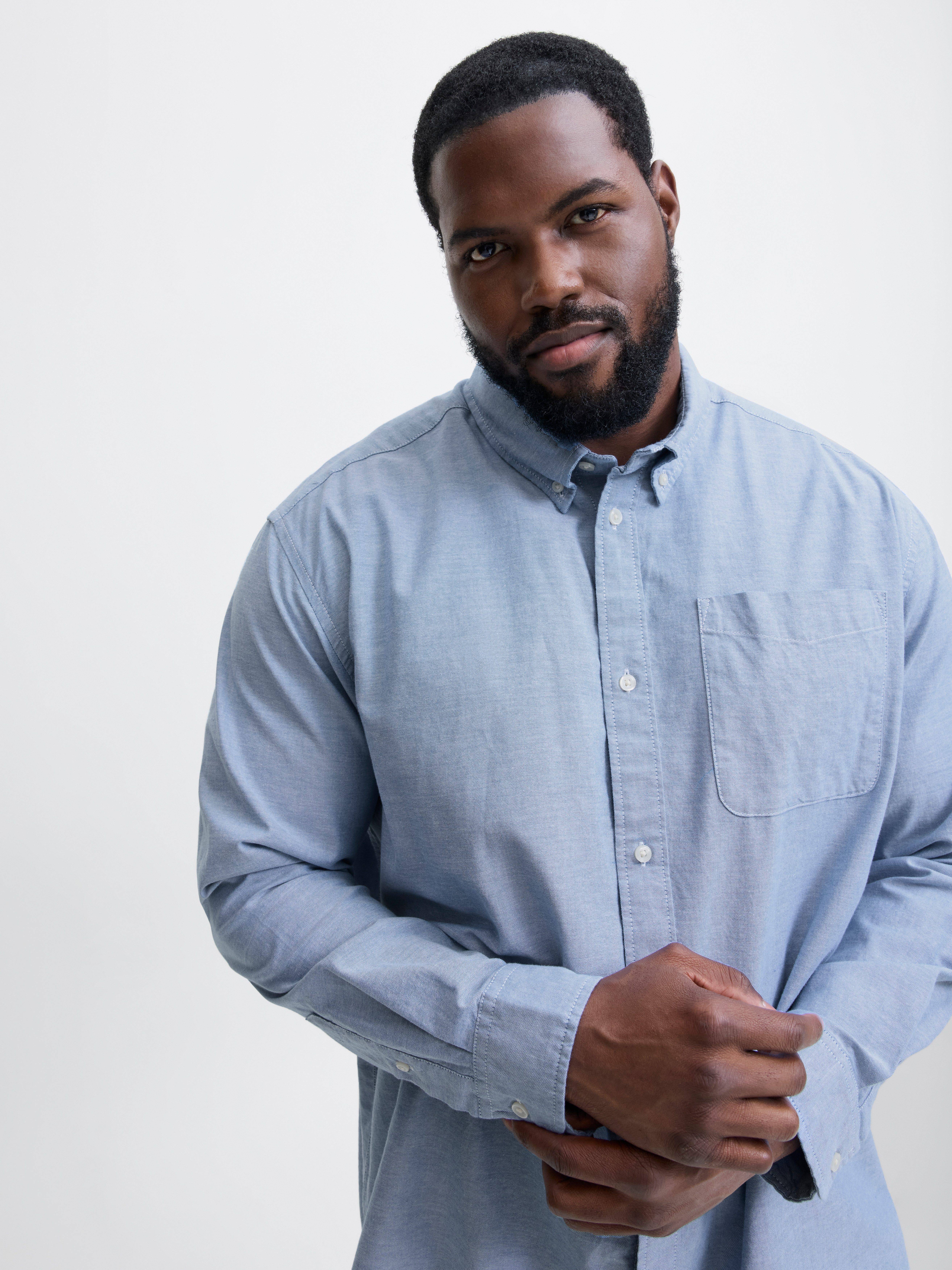 Jack & Jones PlusSize Overhemd met lange mouwen JPRBLUBROOK OXFORD SHIRT L/S NOOS PLS