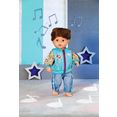 baby born poppenkleding outfit mit jacke, 43 cm met kleerhanger blauw
