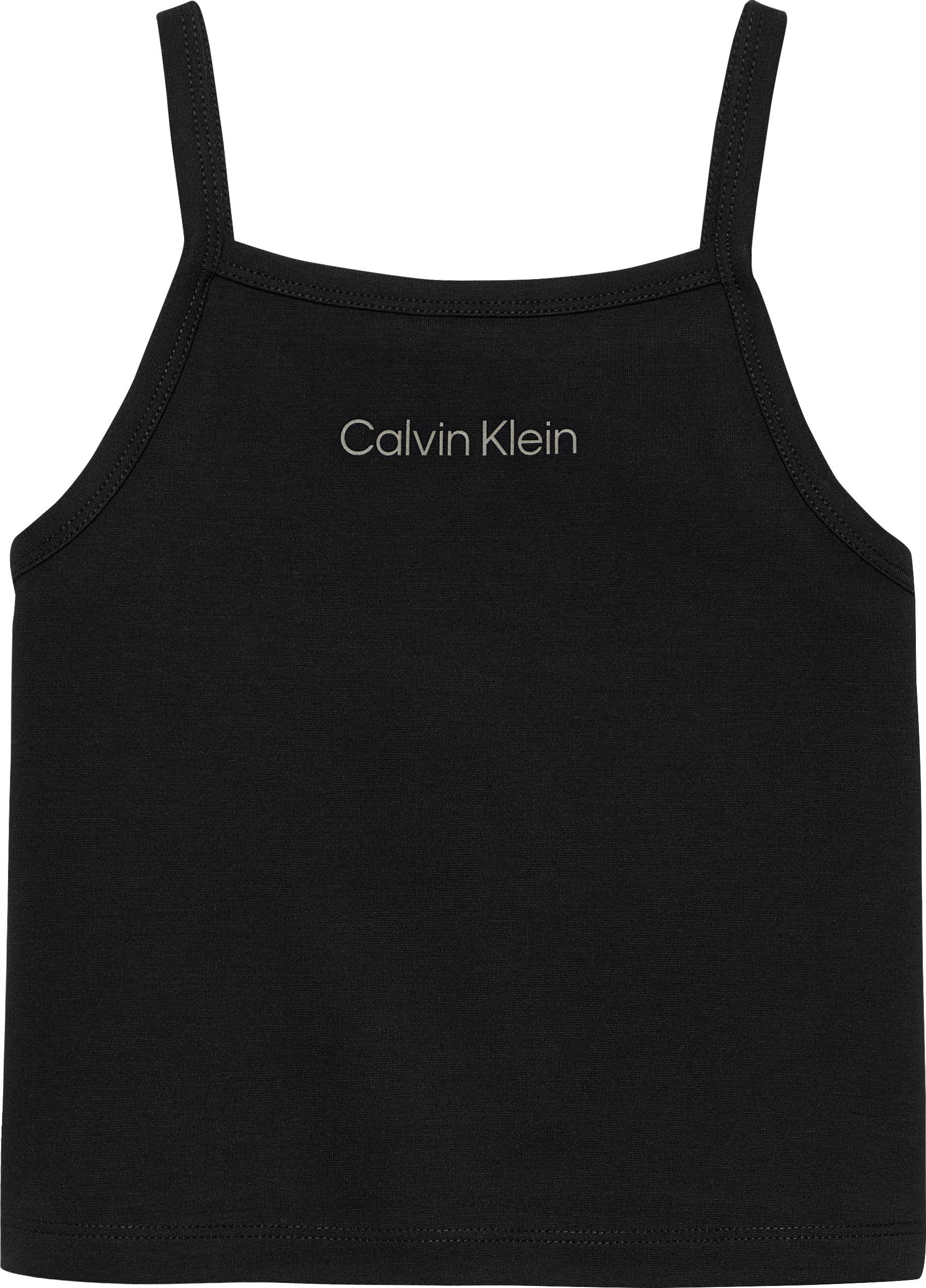 Calvin Klein T-shirt PUNTO STRAP TOP met een logo-opschrift