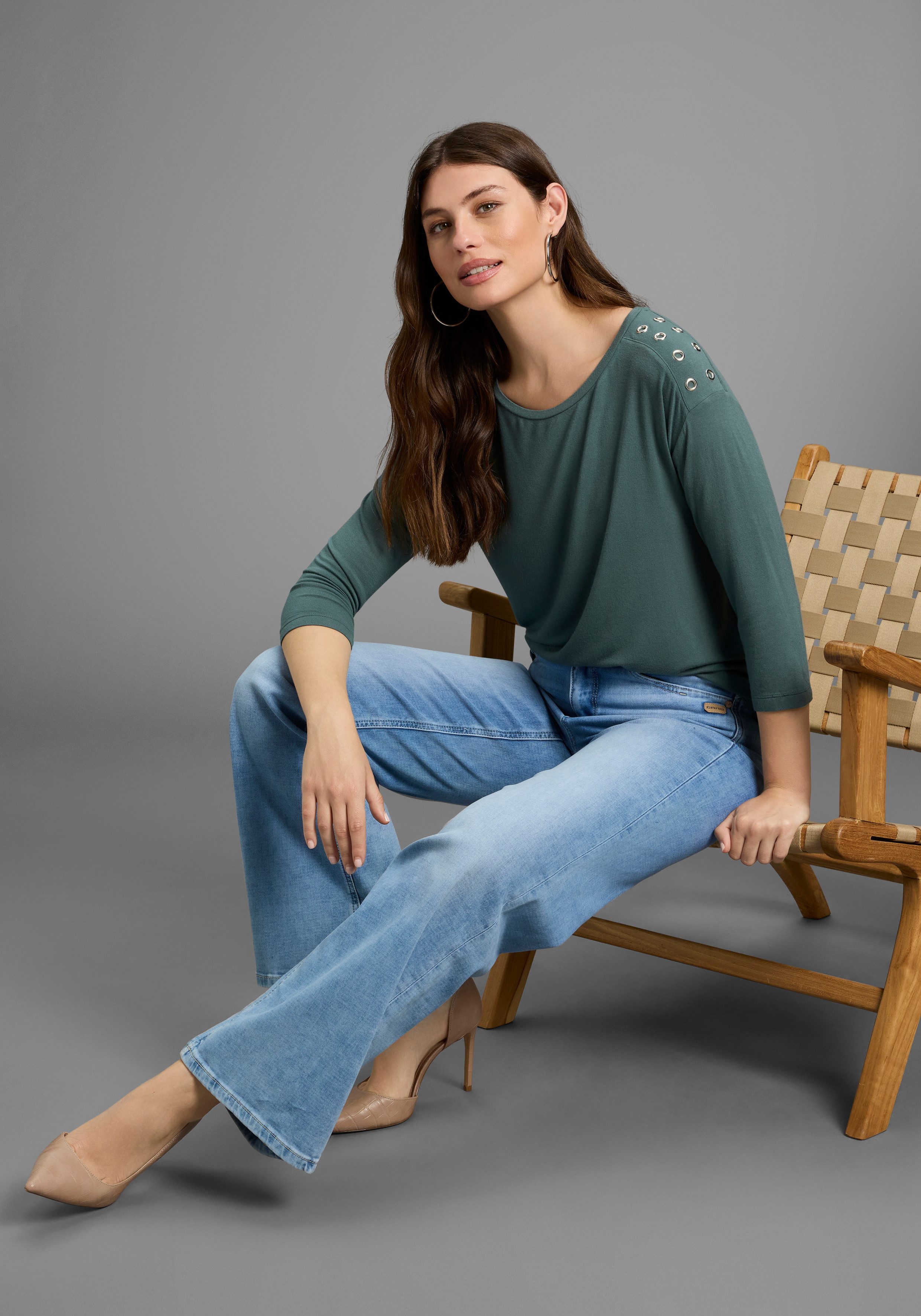 Laura Scott Shirt met 3/4 mouwen