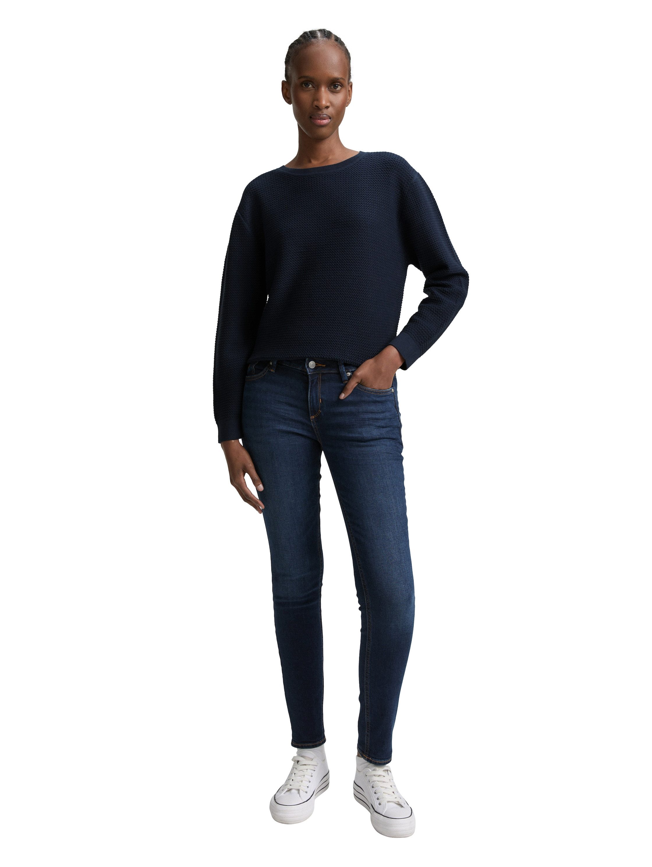 Tom Tailor Denim Gebreide trui met ribboorden