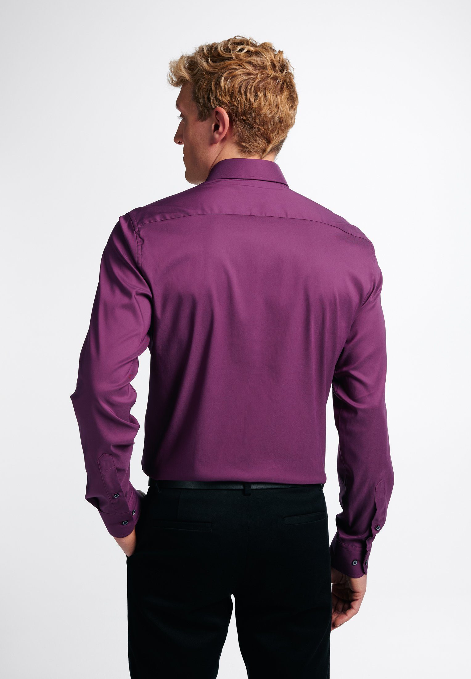 Eterna Overhemd met lange mouwen Slim fit EASY IRON (gemakkelijk te strijken)