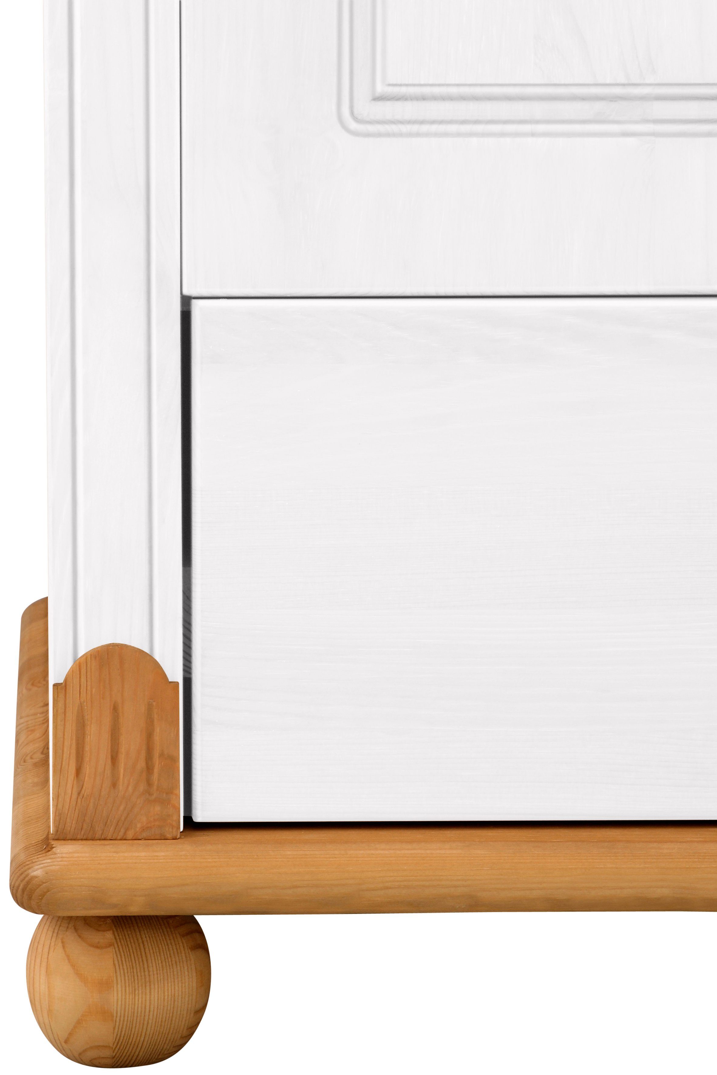 Home affaire Kledingkast TESSIN Breedte 245 cm, massief grenen, met spiegel