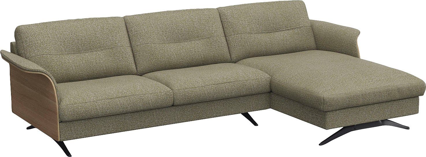FLEXLUX Hoekbank Glow, super comfortabel door hoogwaardige zitconstructie met binnenvering, L-vorm