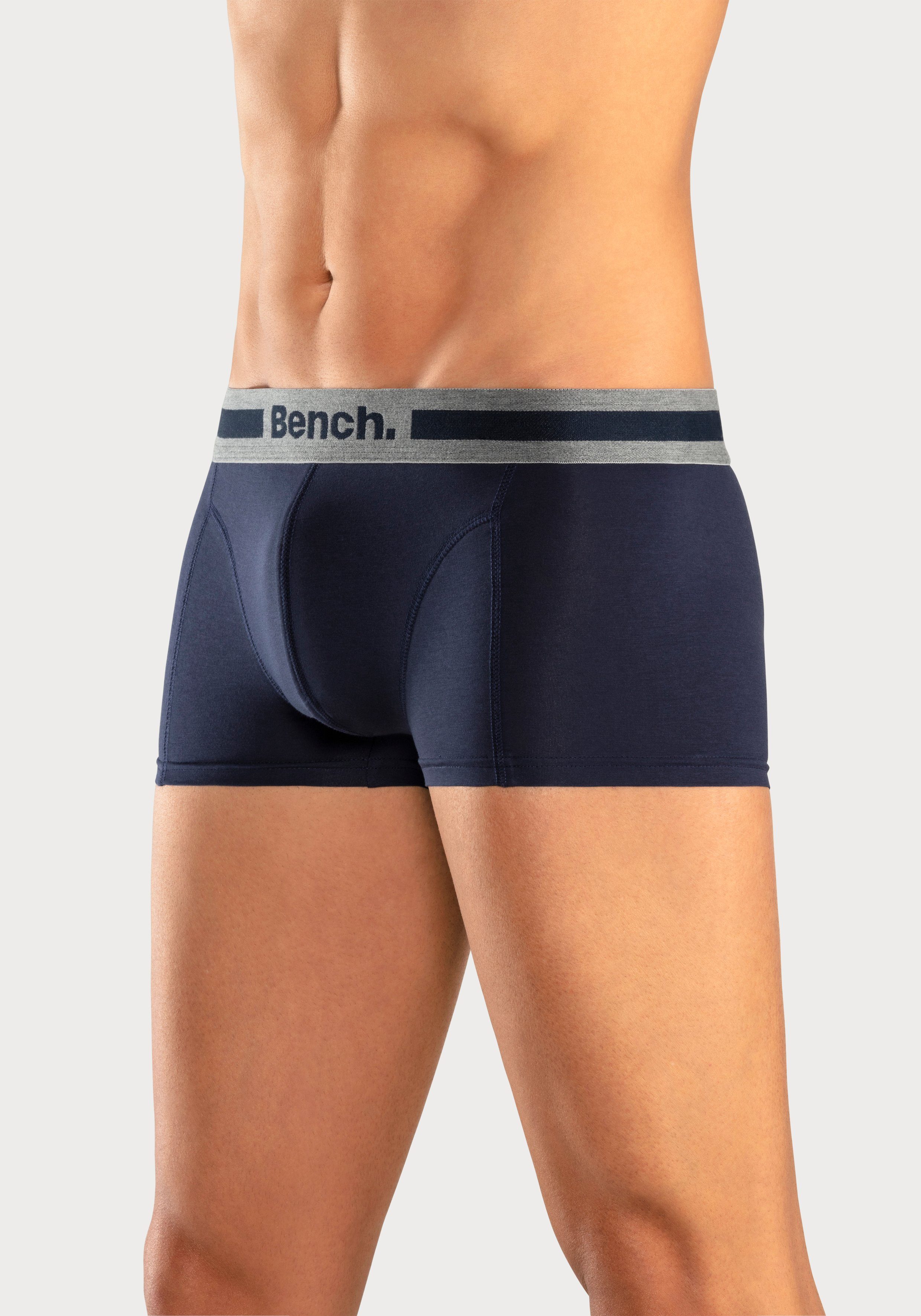 Bench. Hipster strak zittende boxershorts van katoenmix (set, 4 stuks)