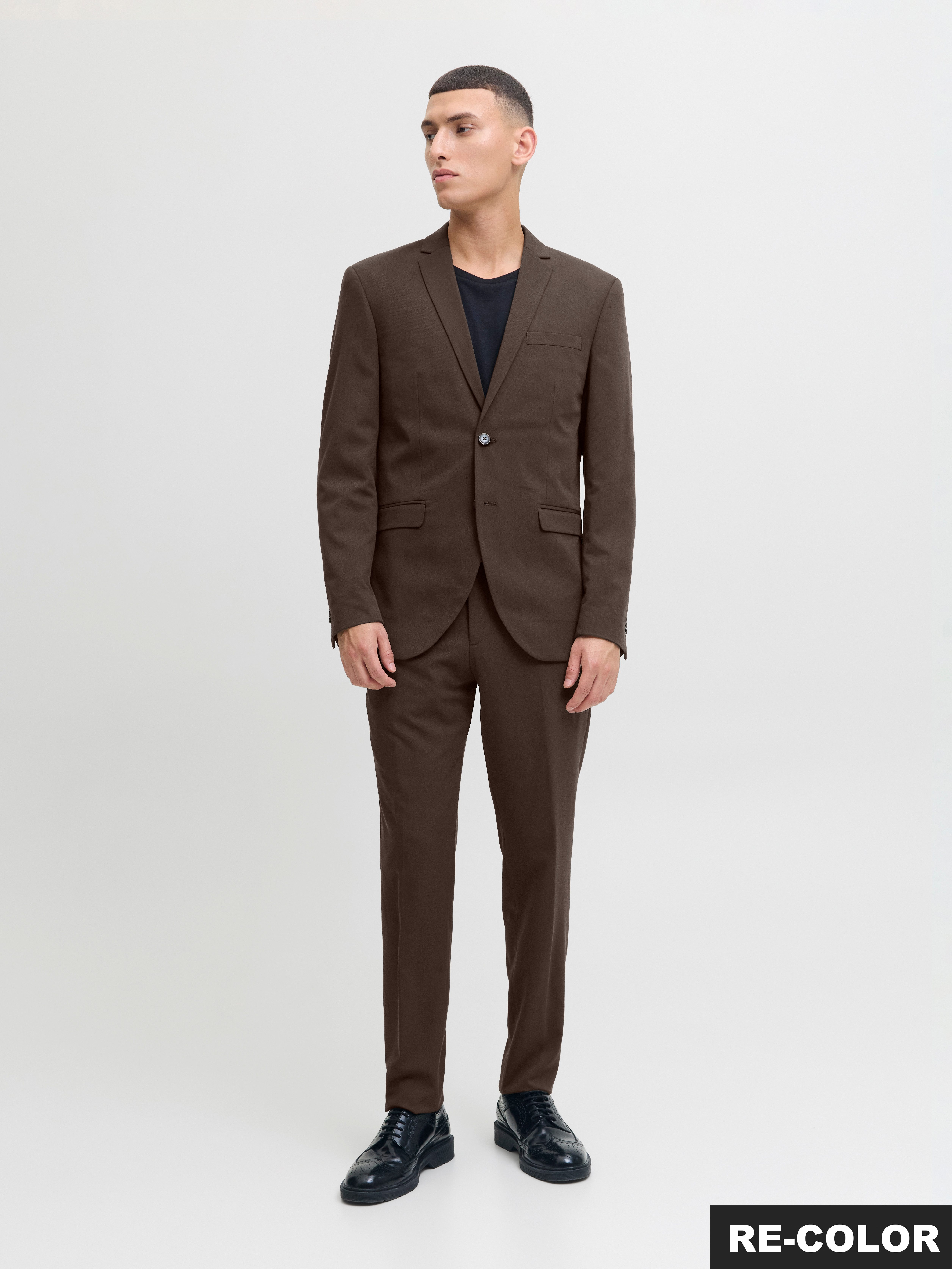 Jack & Jones Pak JPRFRANCO Extra smal, onderhoudsvriendelijk, stijlvol met vallende revers (set, 2-delig)