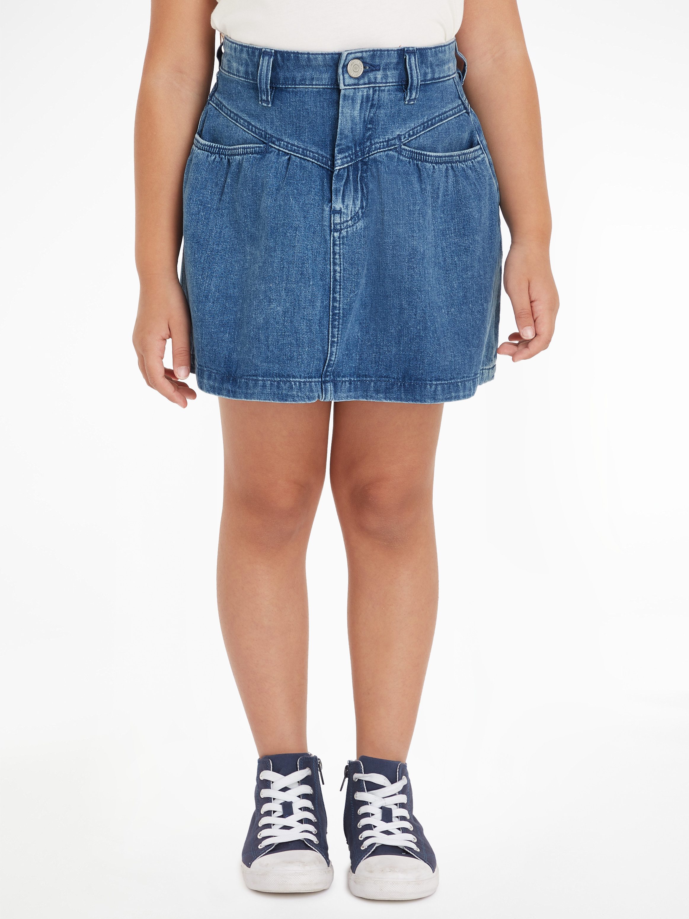 Tommy Hilfiger Rok in a-lijn DENIM FRONT YOKE DETAIL SKIRT