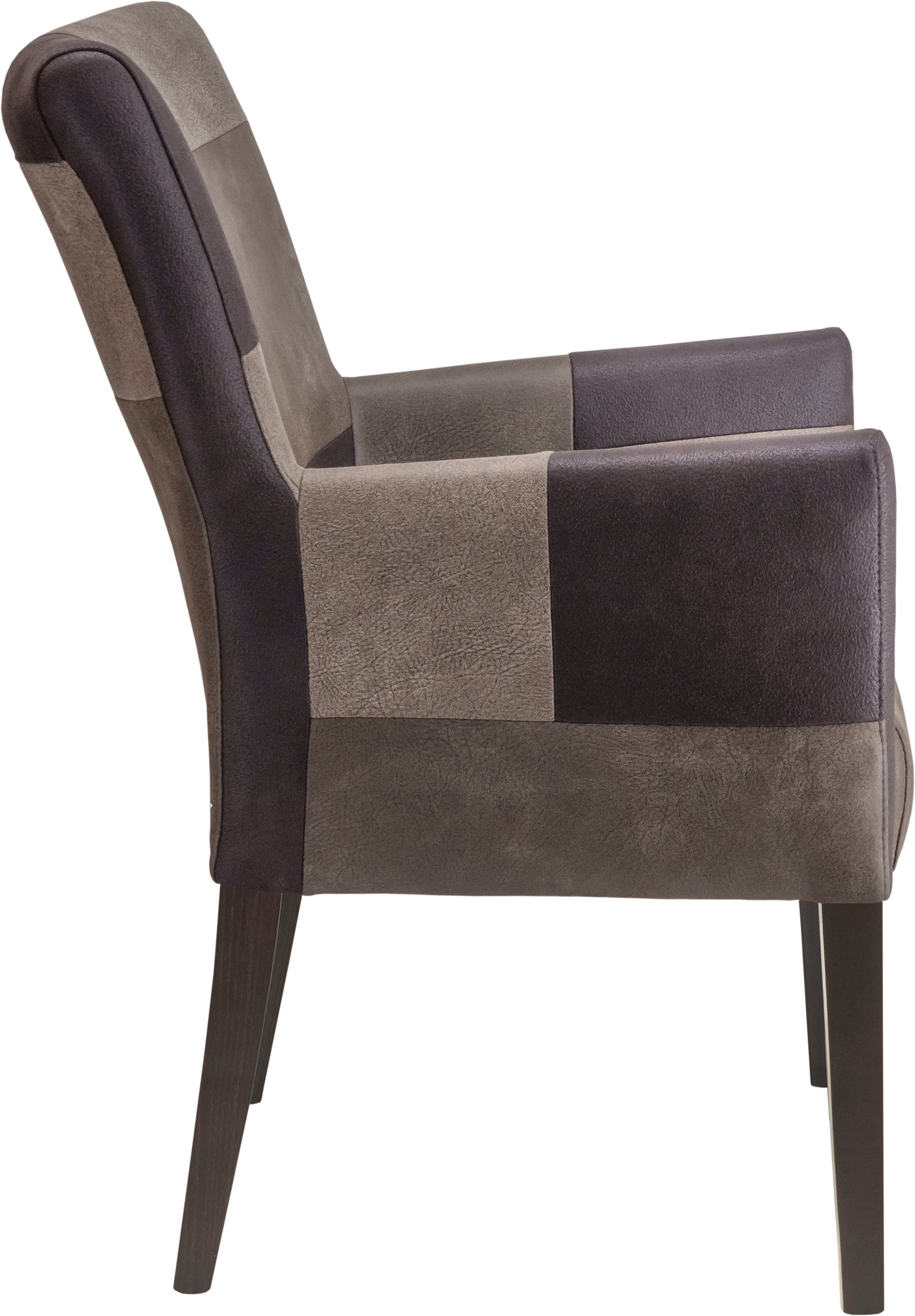 Home affaire Stoel met armleuningen King Bekleding van microvezel