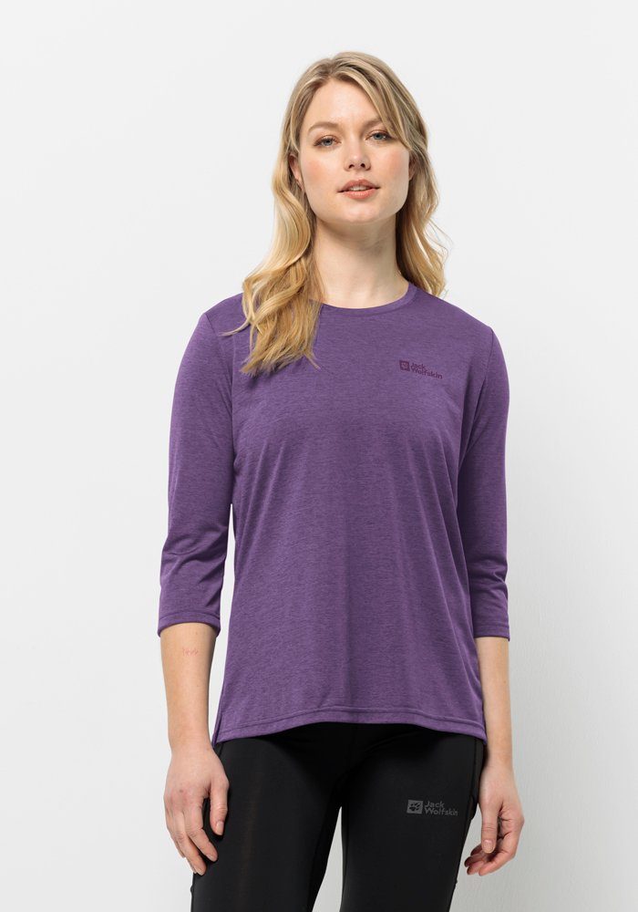 Jack Wolfskin Crosstrail 3 4 T-Shirt Women Functioneel shirt Dames XL ultraviolet