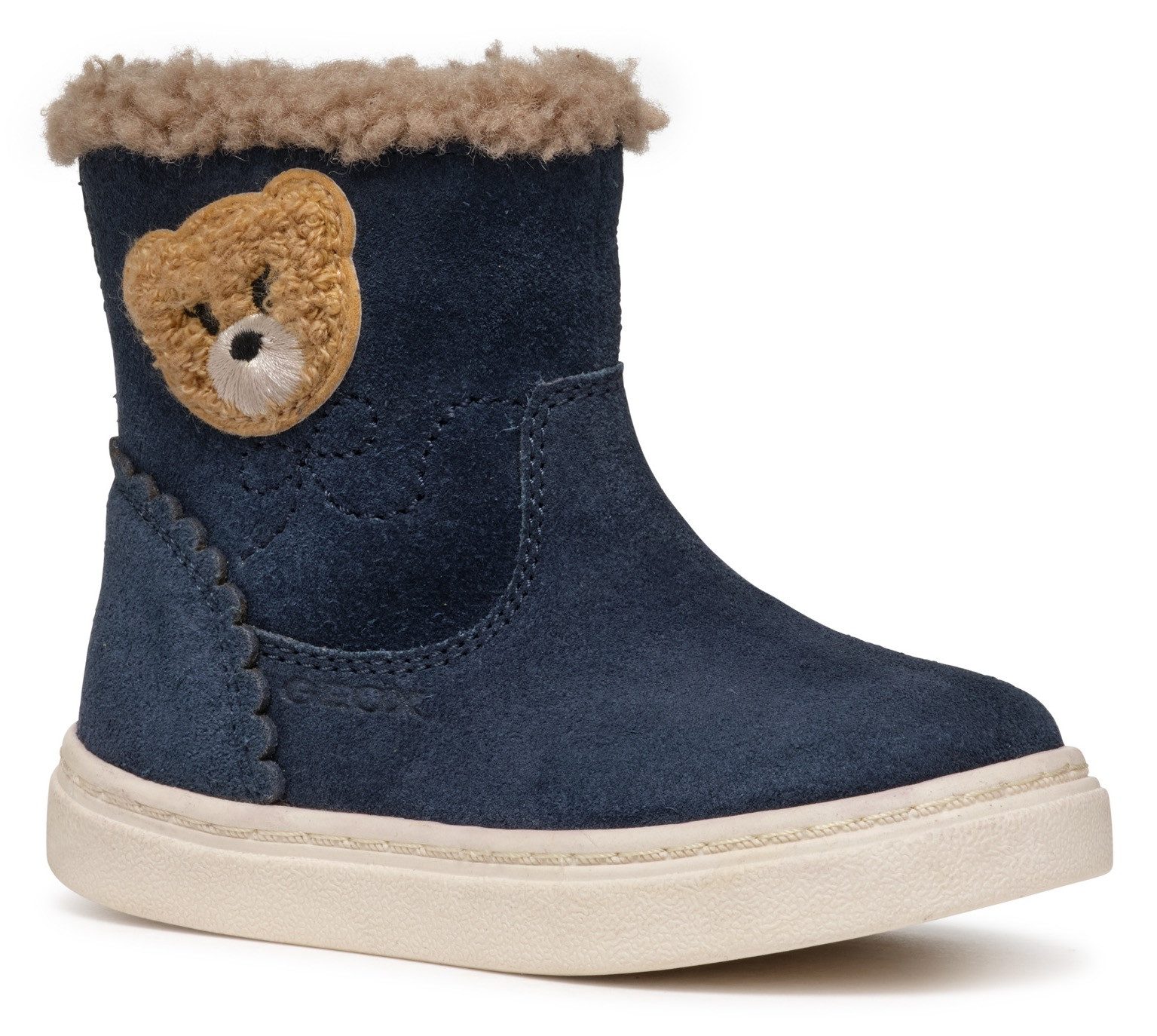 Geox Winterlaarzen B NASHIK GIRL A Klittenbandlaarzen, babylaarzen winterlaarzen met schattige patch