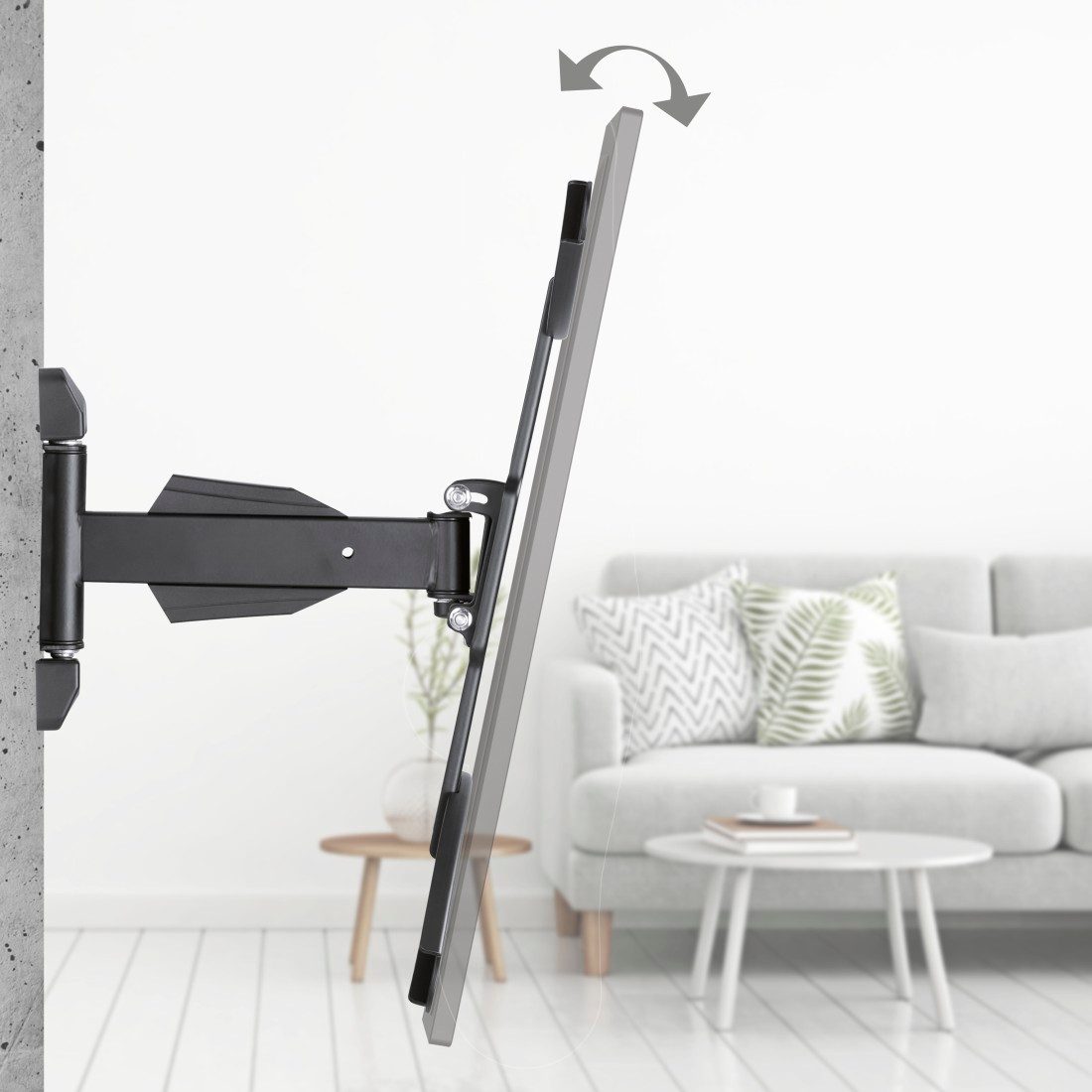 Hama Tv-wandhouder Wandbeugel (kantelbaar, draaibaar, uitschuifbaar, 32"- 65", VESA400x400)
