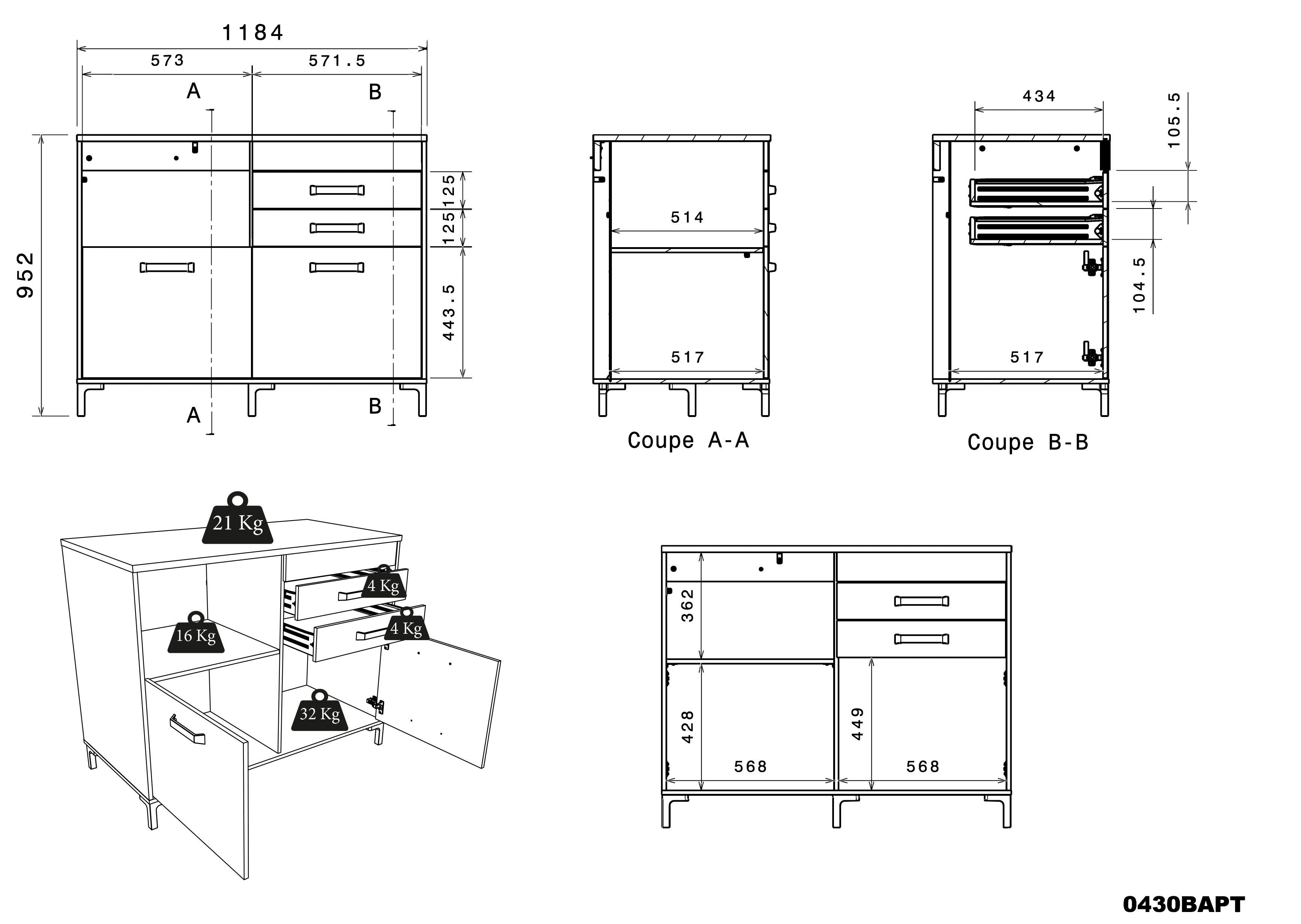 Parisot Kastenset Moove 2 (3 stuks)