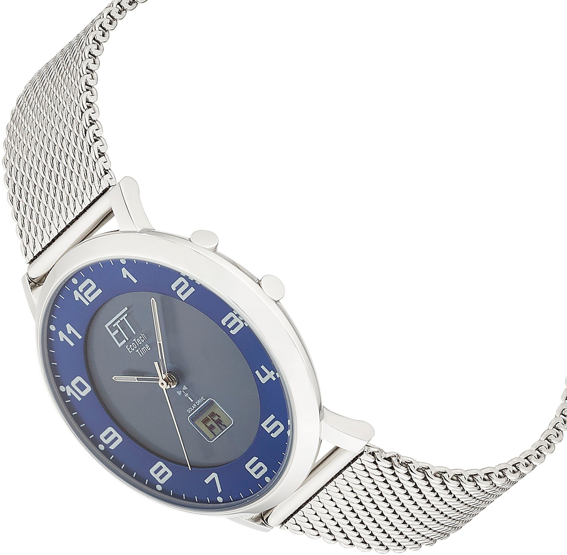 ETT Radiografisch horloge Atacama Horloge, herenhorloge, datum, solar, ideaal ook als cadeau (set, 2-delig, Met verwisselbaar bandje van leer)