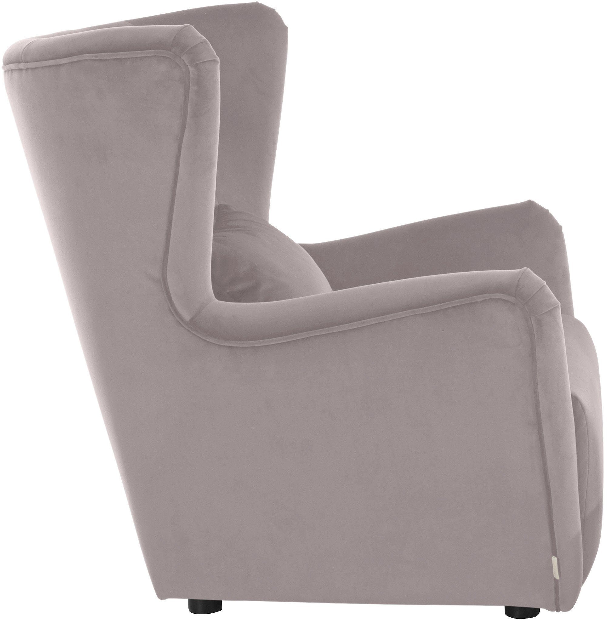 LeGer Home by Lena Gercke Oorfauteuil Levke Stoel naar keuze met of zonder hocker