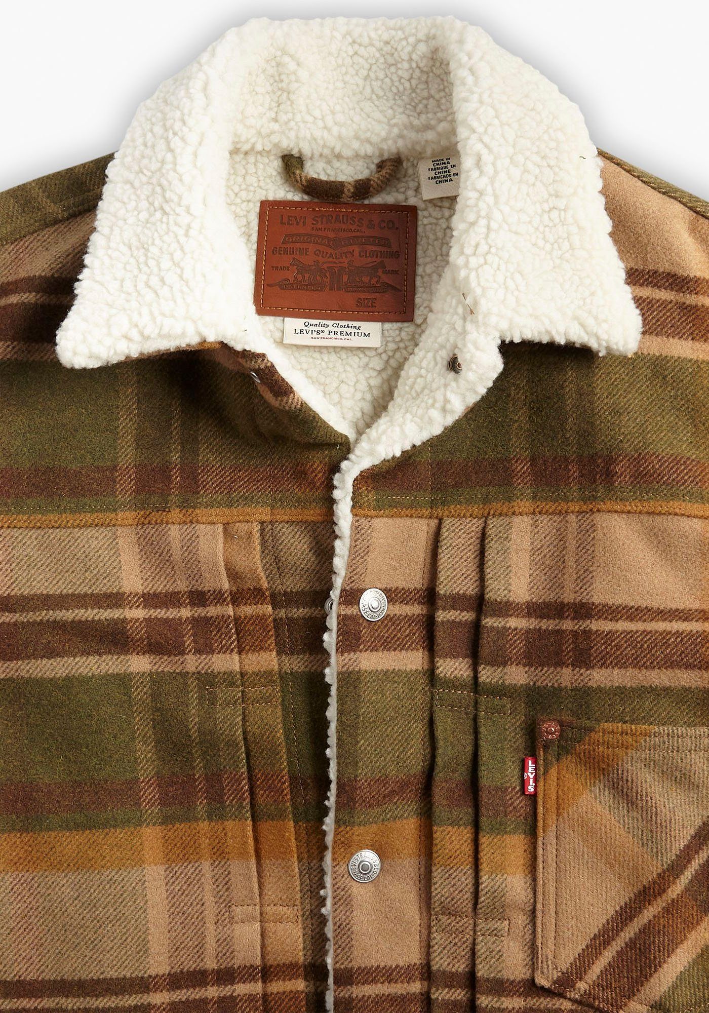 Levi's® Jeansjack SHERPA TRUCKER met warm sherpa-voering