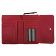 tom tailor portemonnee lilly medium flap wallet met praktische indeling rood
