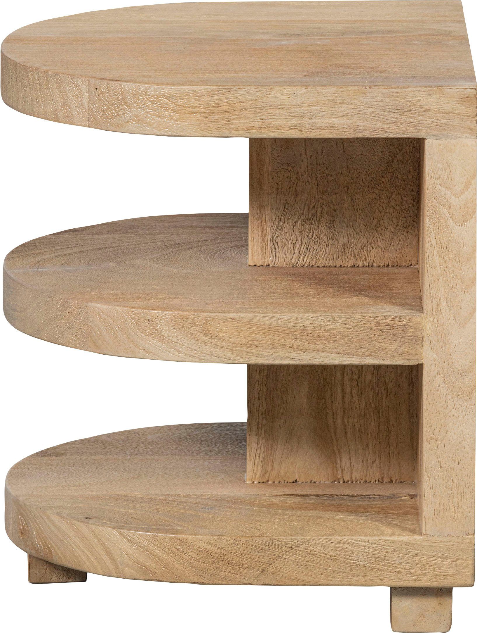 WOOOD Bijzettafel Milan van mango-hout, h 42 cm x b 36 cm