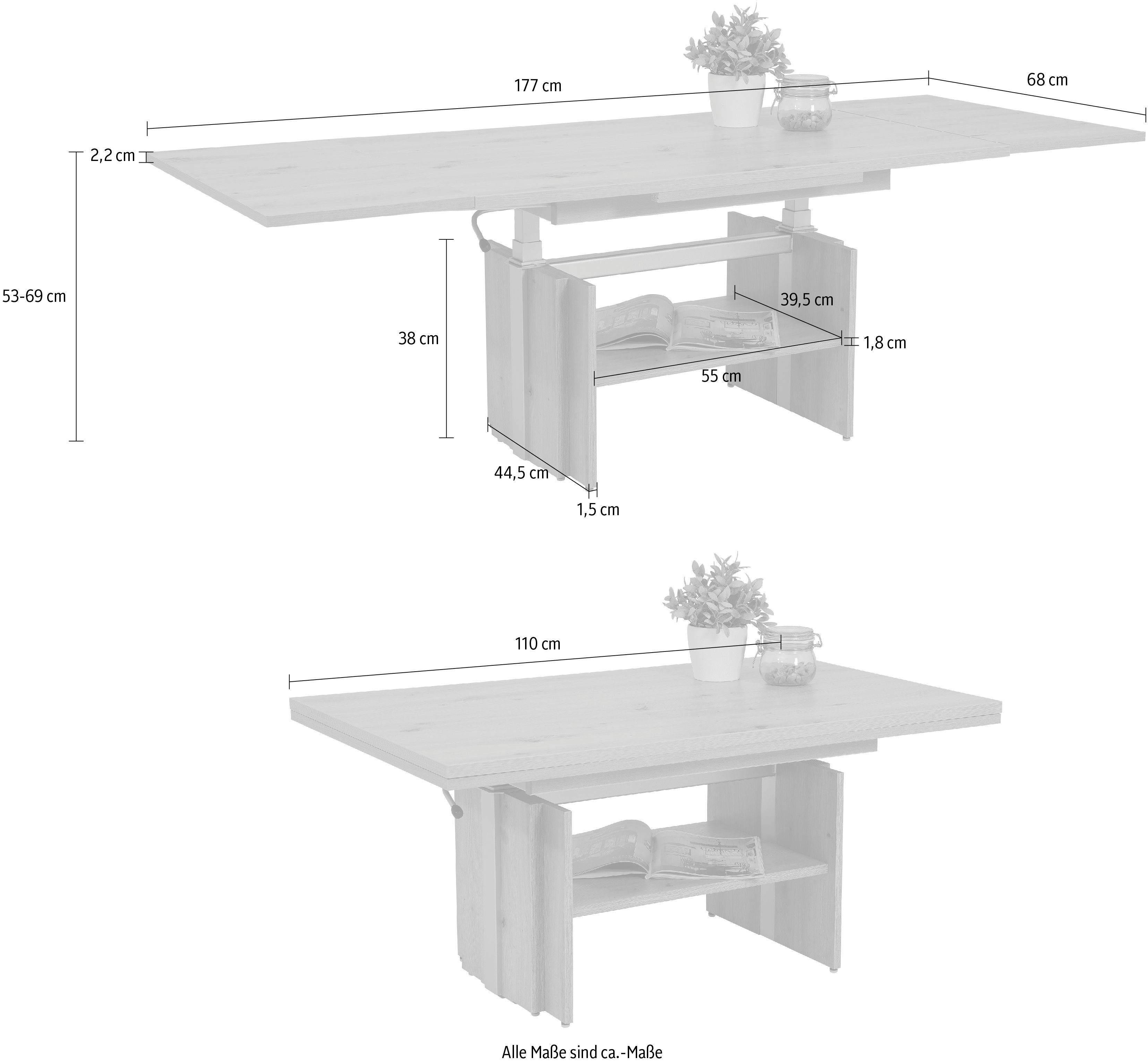 HELA Salontafel Functionele salontafel Henner
