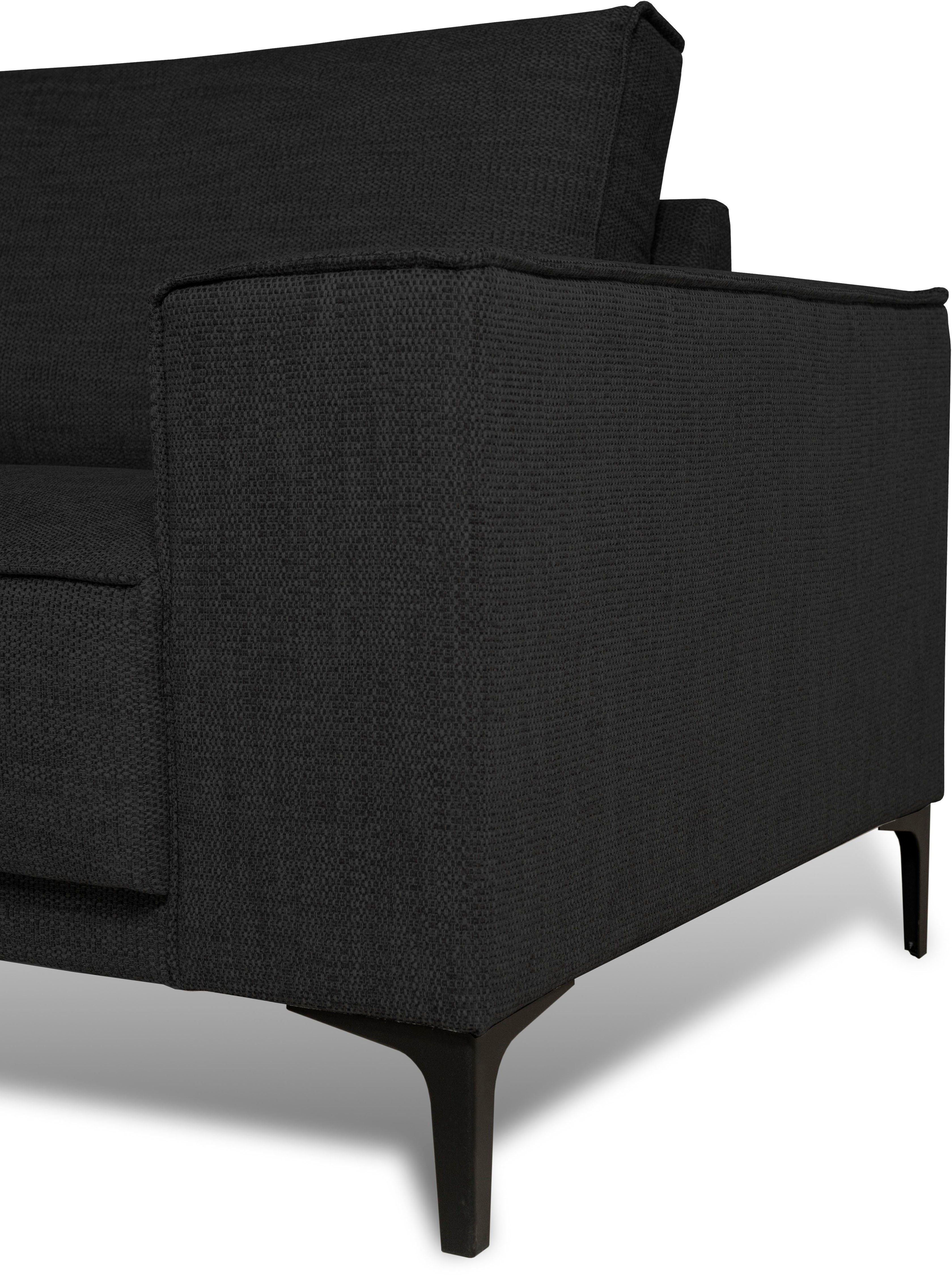 Places of Style Zithoek XXL bank Oland, structuur, platweefsel, luxe microvezel, bouclé