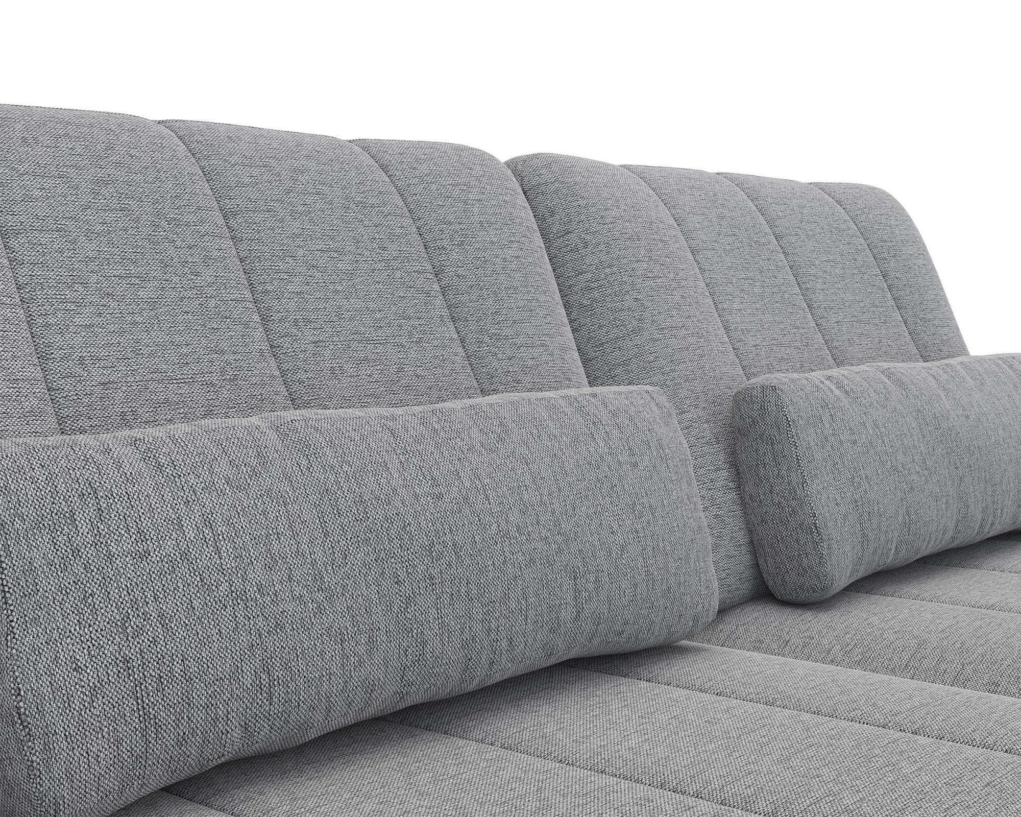 FLEXLUX 3-zitsbank Tropea multifunctionele bank, designbank, relaxfunctie, tv-bank, met armleuningverstelling en zitdiepteverstelling, breedte 252 cm