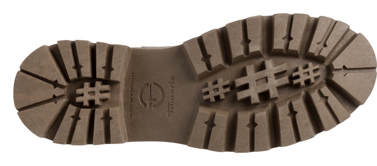 Tamaris Chelsea-boots blokhak, instaplaarzen, korte laarzen, stretchinzetten aan beide zijden