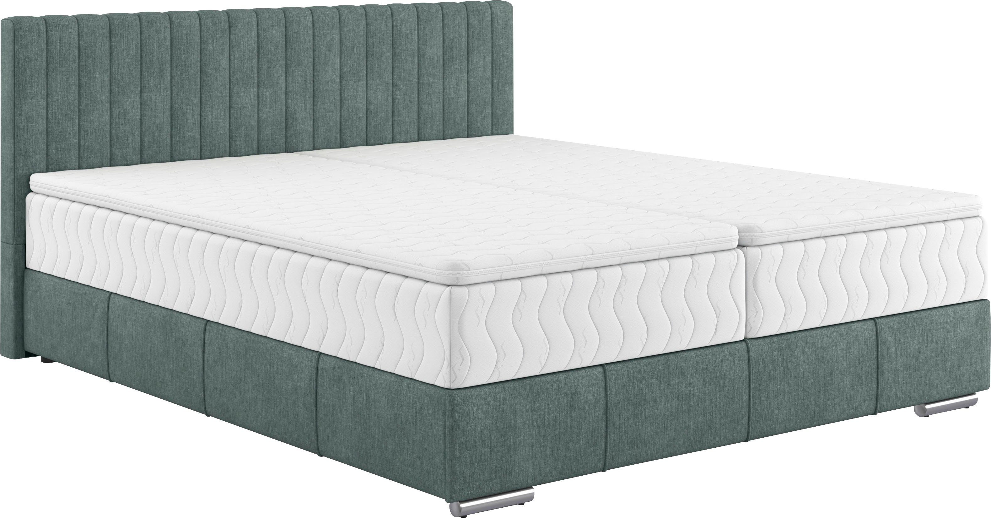 INOSIGN Boxspring Thor met bedbodem, incl. matras, topverkoper Topmatras en sierkussen, in verschillende hardheden beschikbaar