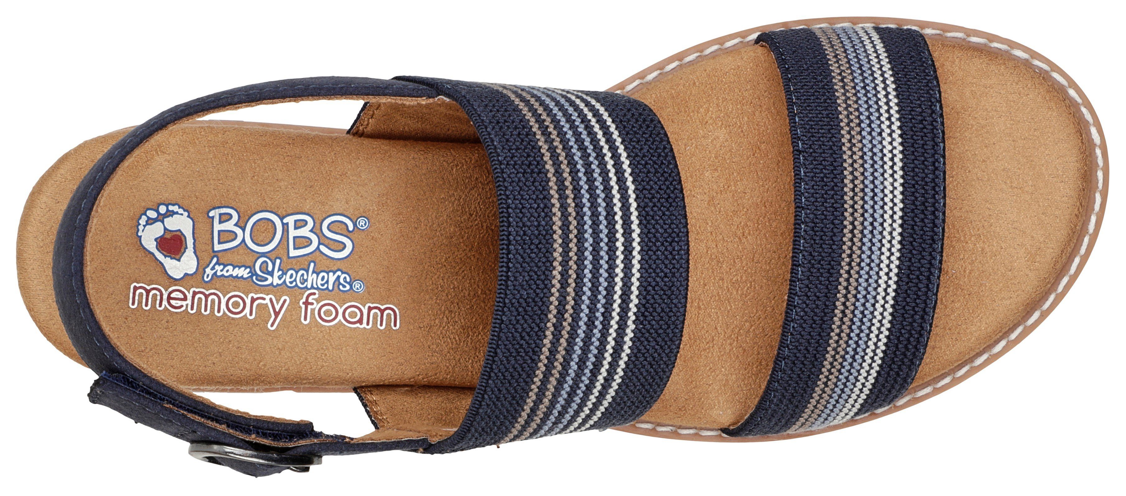 Skechers Sleehaksandaaltjes DESERT KISS HI-TEA TIME , zomerschoen, sandaal, sleehak, met memory foam