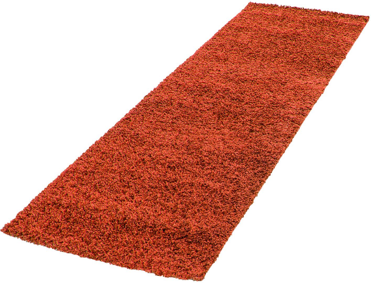 Ayyildiz Teppiche Hoogpolige loper Life Shaggy 1500 hoogpolige vloerkleden maat 80x250 cm oranje