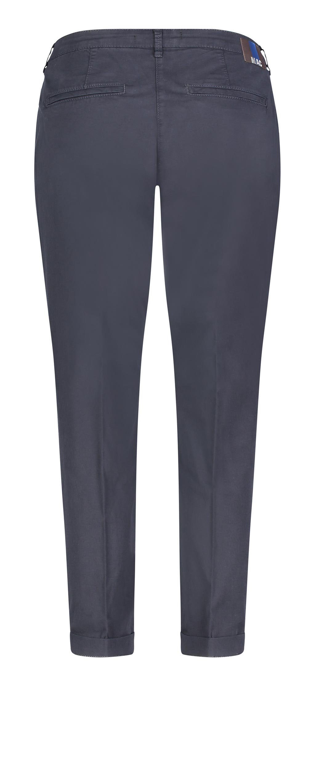 MAC Chino turn up met subtiele glans, elegant en sportief tegelijk