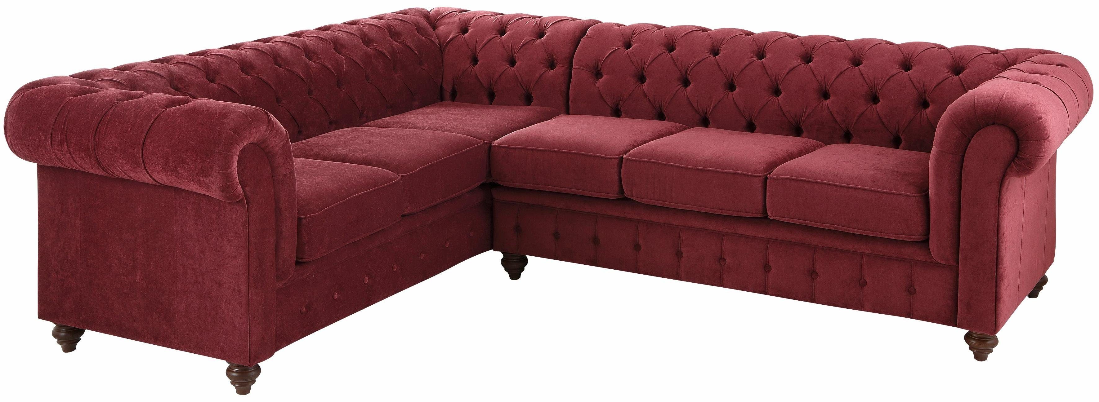 Home affaire Chesterfield-bank Chesterfield hoekbank, ook in leer L-vorm hoogwaardige knoopdetails, langer gedeelte links of rechts naar keuze