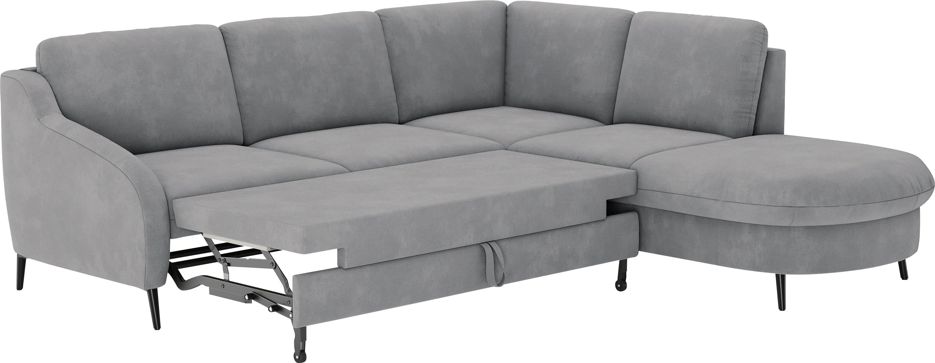 sit&more Hoekbank Soul L-vorm optioneel met bedfunctie en bedlade of lade
