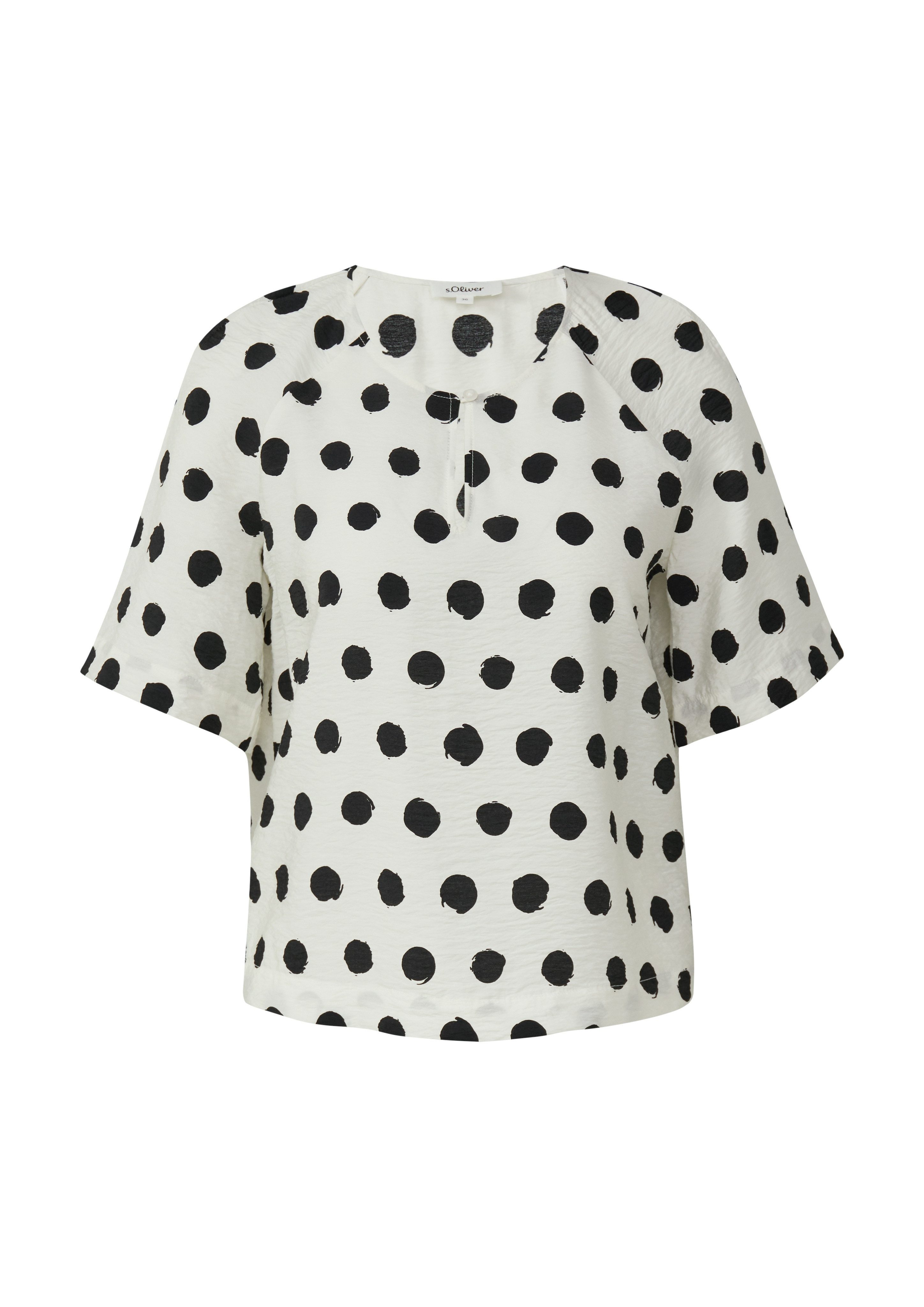 s.Oliver Blouse met korte mouwen met print all-over