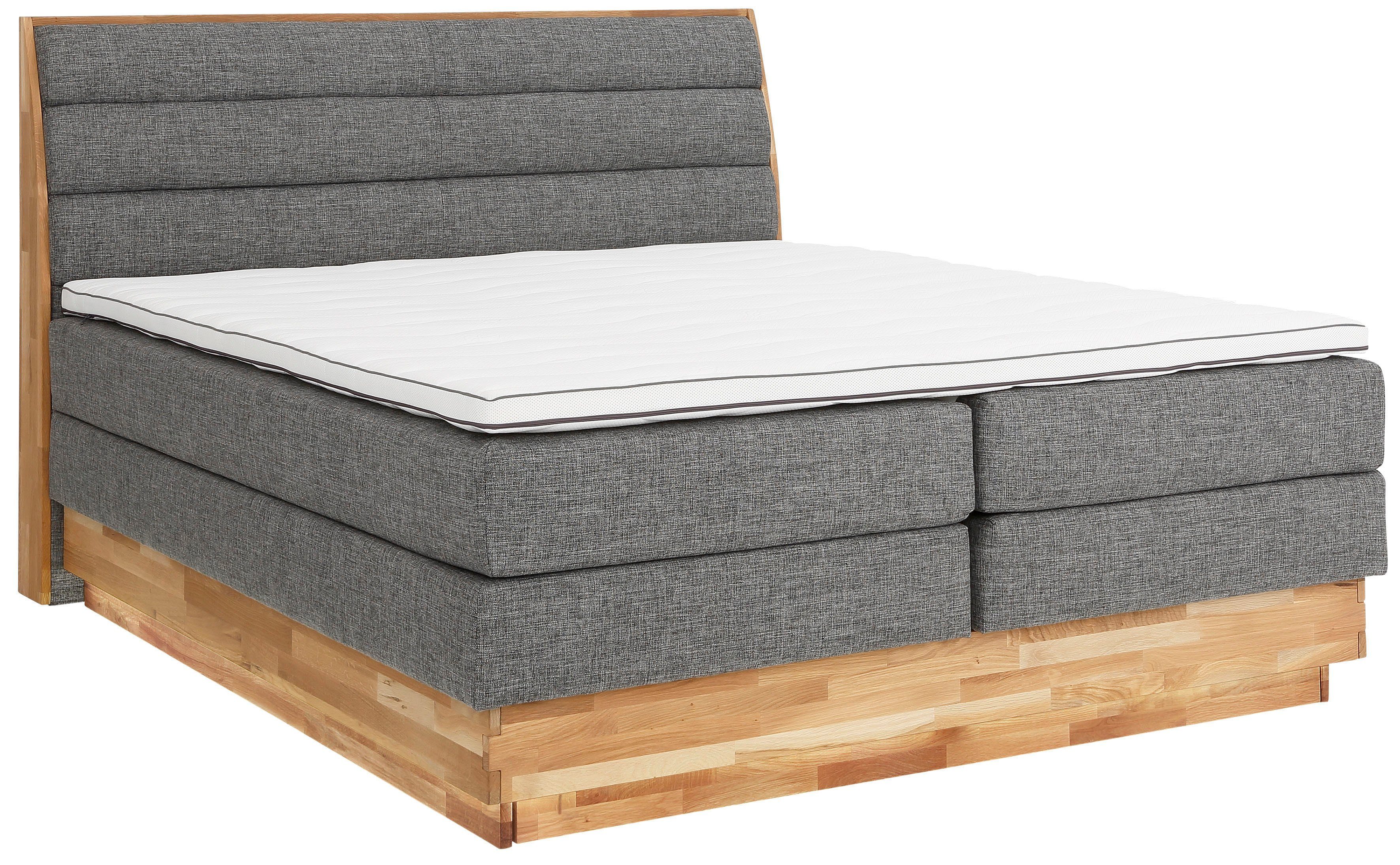 OTTO products Boxspring JENNA zonder ledverlichting, met gecertificeerde, gerecyclede overtrekstoffen, met bedkist, ook hardheid 4 te bestellen!