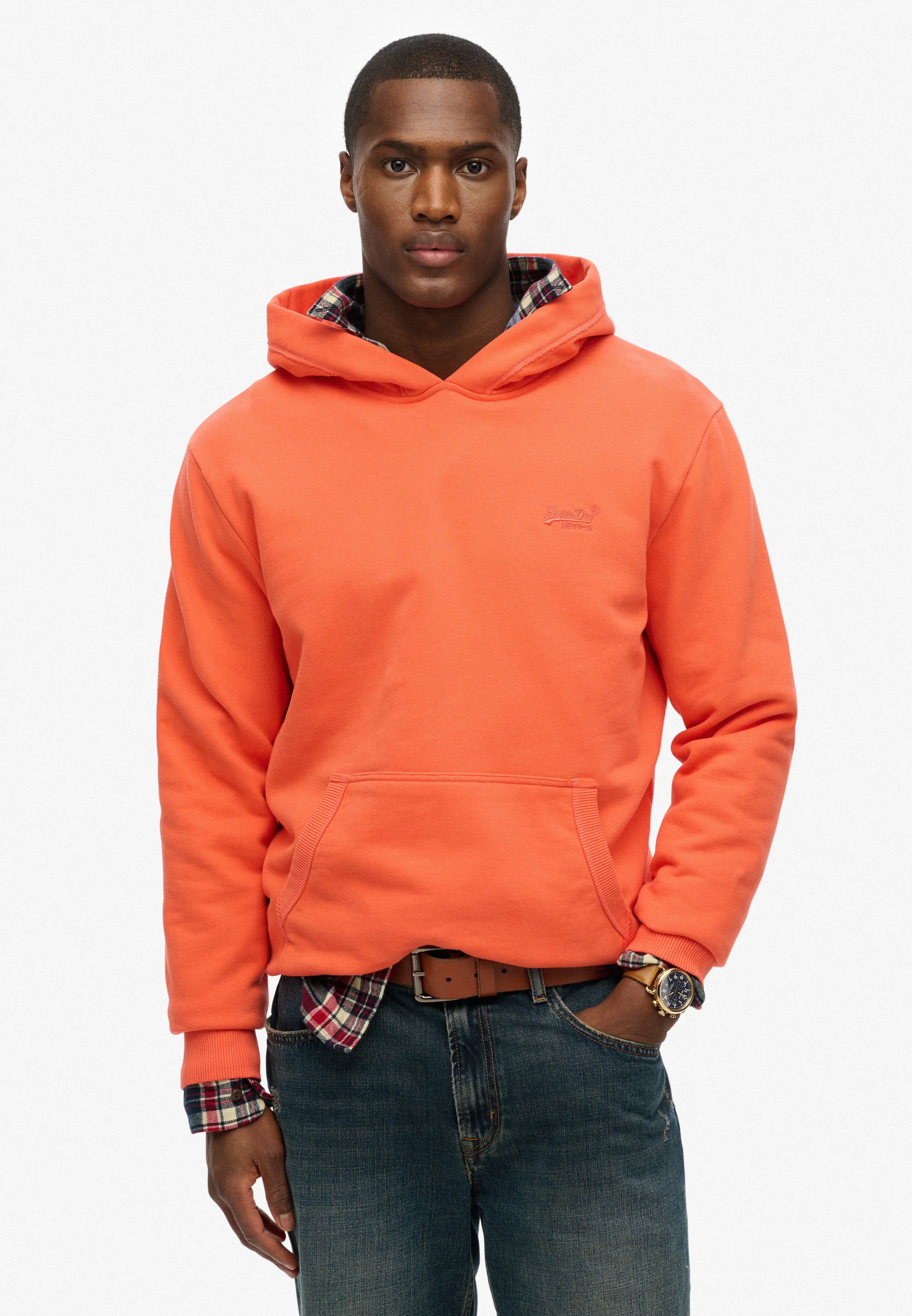 Superdry Hoodie ESSENTIAL LOGO HOODIE HB heren hoodies maat S rood