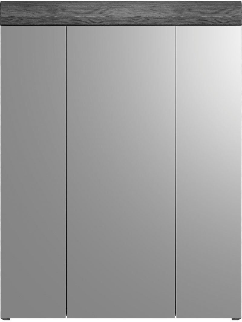 INOSIGN Badkamerspiegelkast Siena, breedte 60 cm, 3 spiegelt deuren, 9 vakken, 6 legplanken in verschillende kleuren verkrijgbaar, badkamermeubels, spiegel, badkamerkast, badkamer