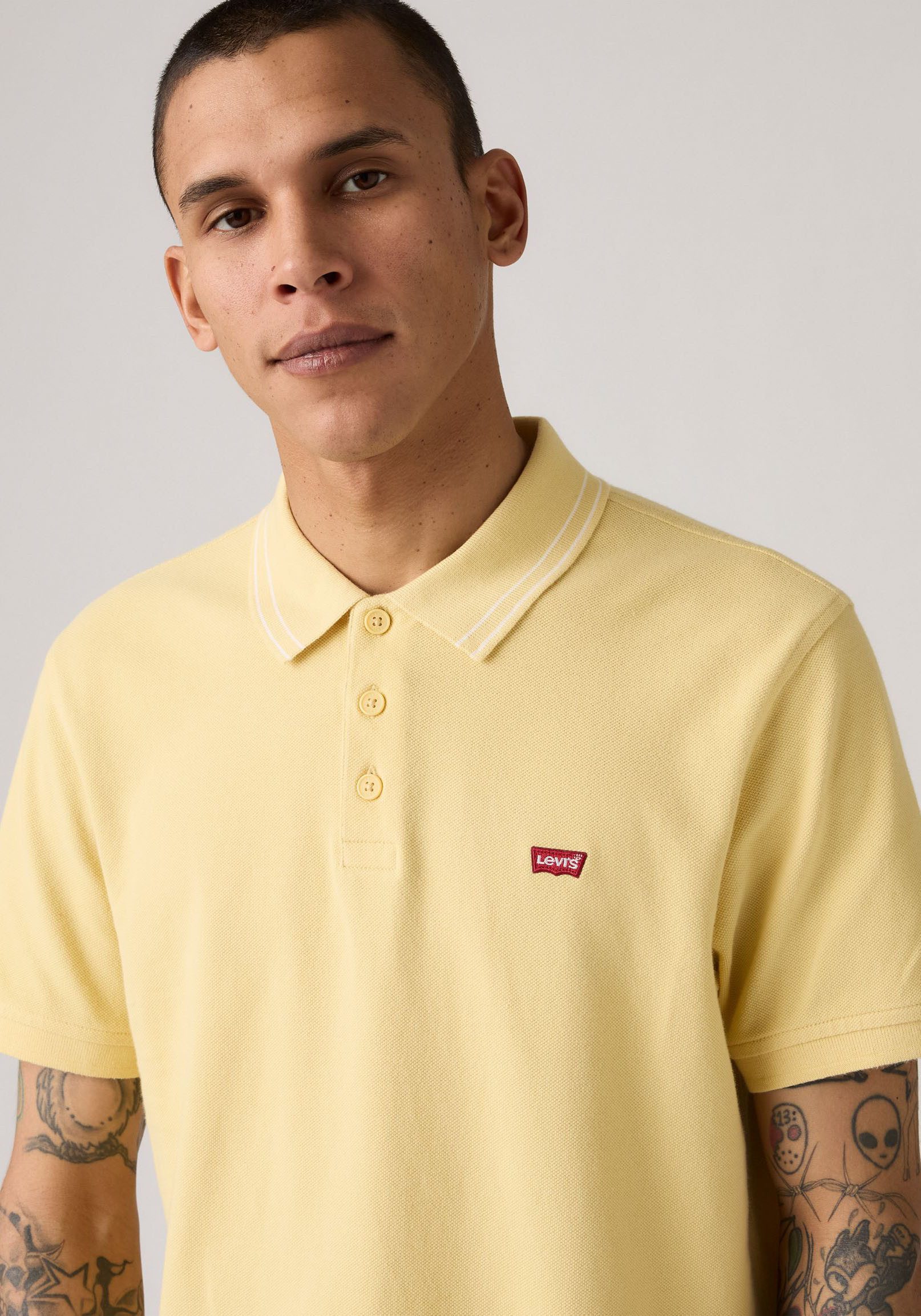 Levi's® Poloshirt LE NEW LEVIS HM POLO met klein batwing-logo