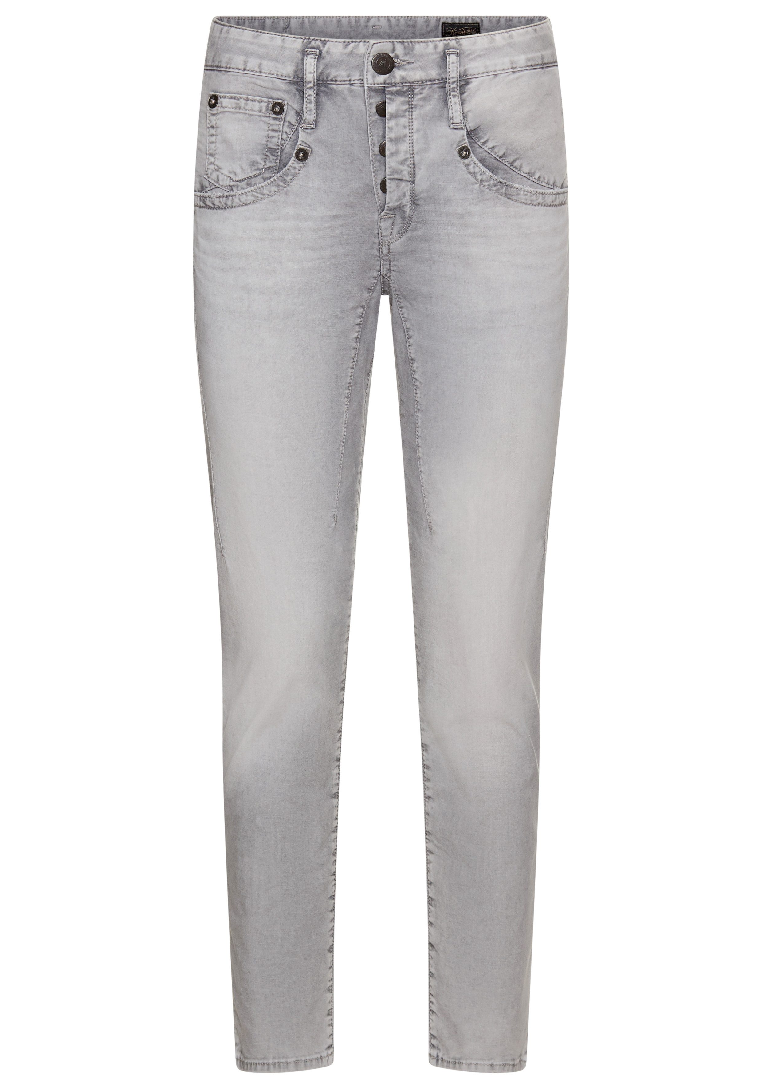 Herrlicher 5-pocket jeans Shyra Cropped Denim Grey Light Stretch