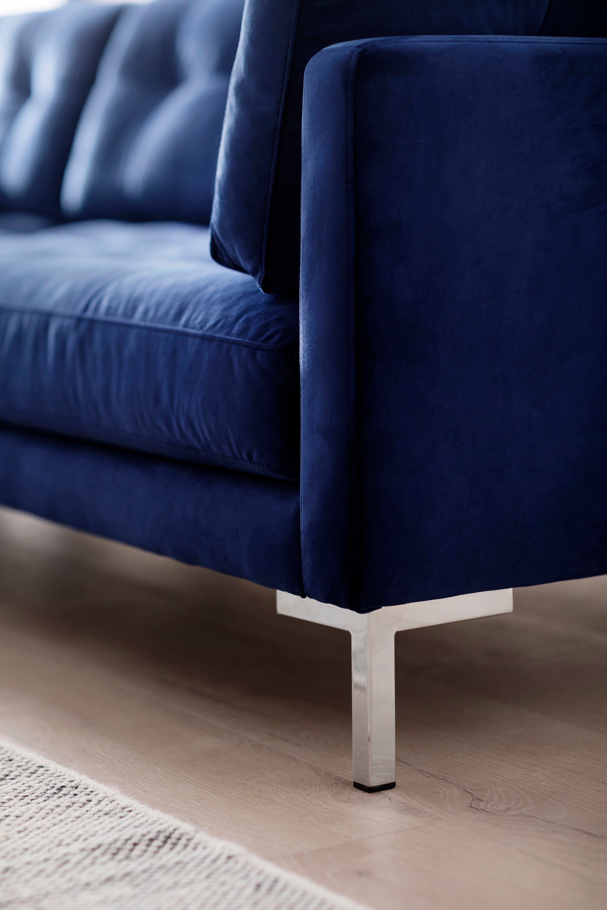 Trends by HG Hoekbank Landau L-vorm in cordstof met metalen voet