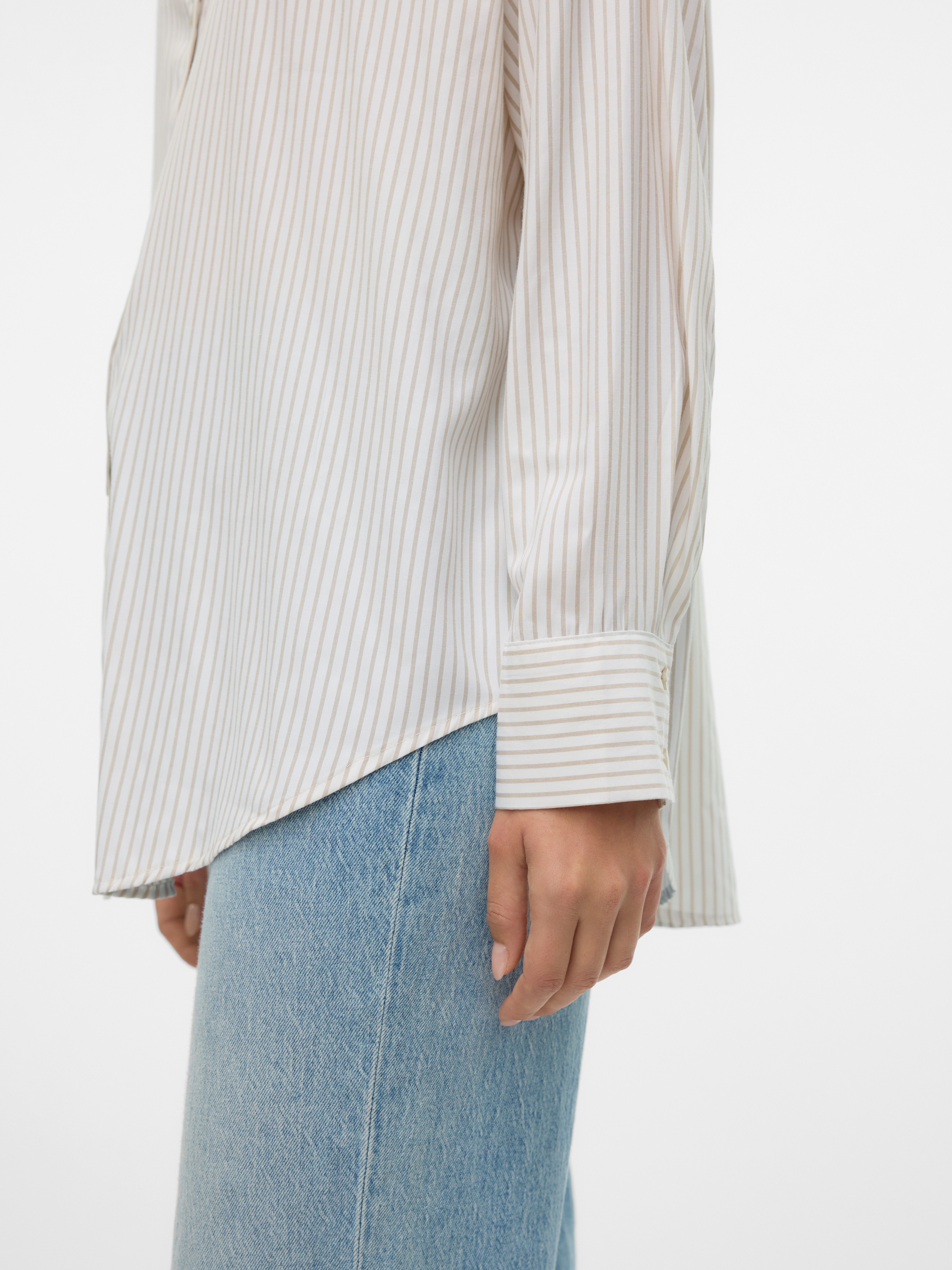 Vero Moda Blouse met lange mouwen VMNORA LS OVERSIZE SHIRT WVN GA NOOS
