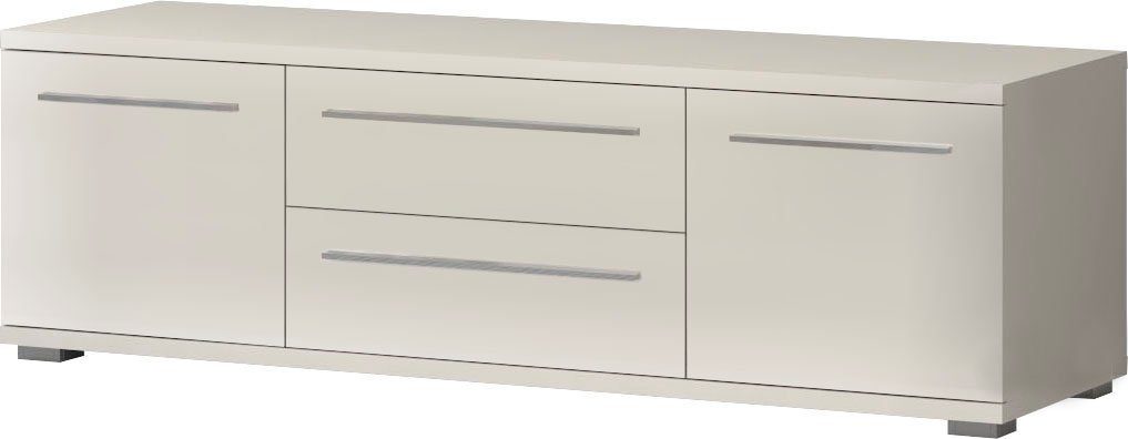 Places of Style Tv-meubel Piano TV-kast in breedte 165 of 180 cm met soft-close functie Hoogglans UV-gelakt, Br 180 cm met verschillende deur- en ladeafmetingen