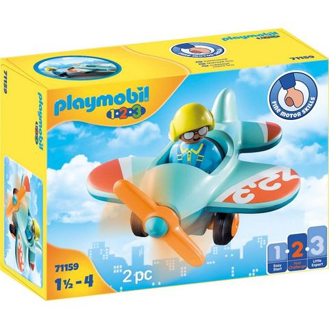 Playmobil Constructie-speelset Flugzeug (71159),  1-2-3 (2 stuks)