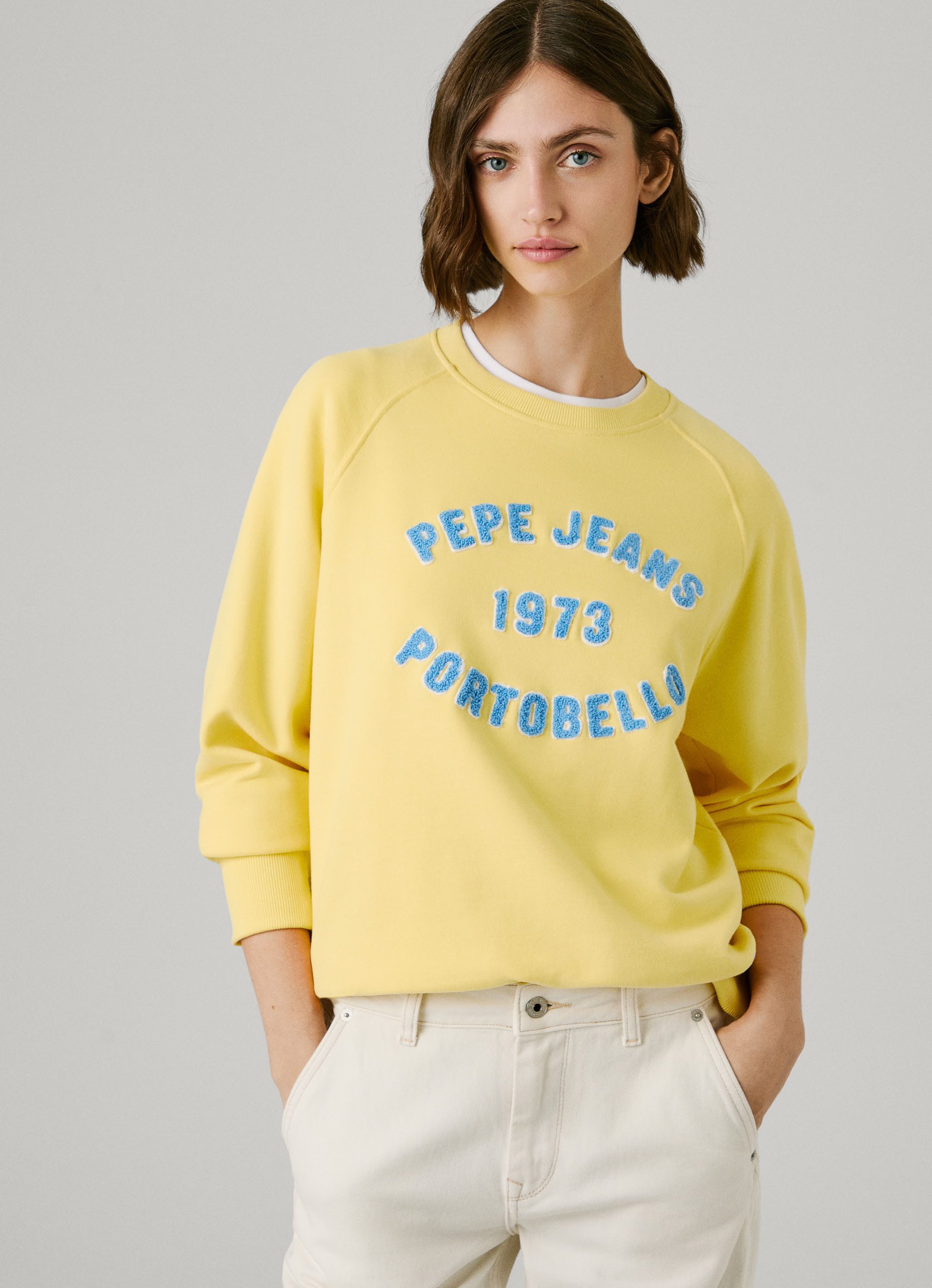 Pepe Jeans Sweatshirt Baia Ronde hals, katoenmix