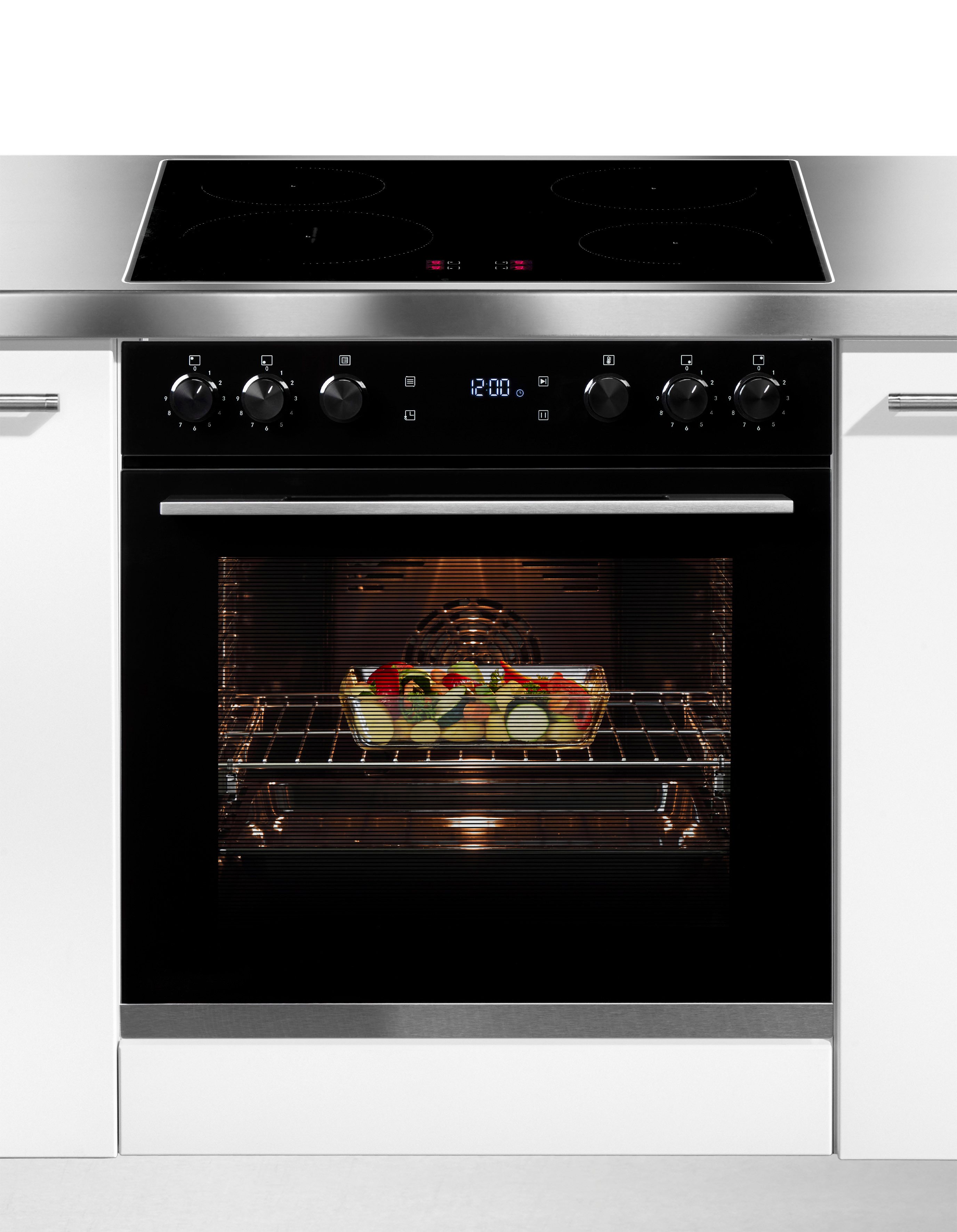 Hanseatic Inbouw inductie fornuisset HBCO7210A1+HI46074CA