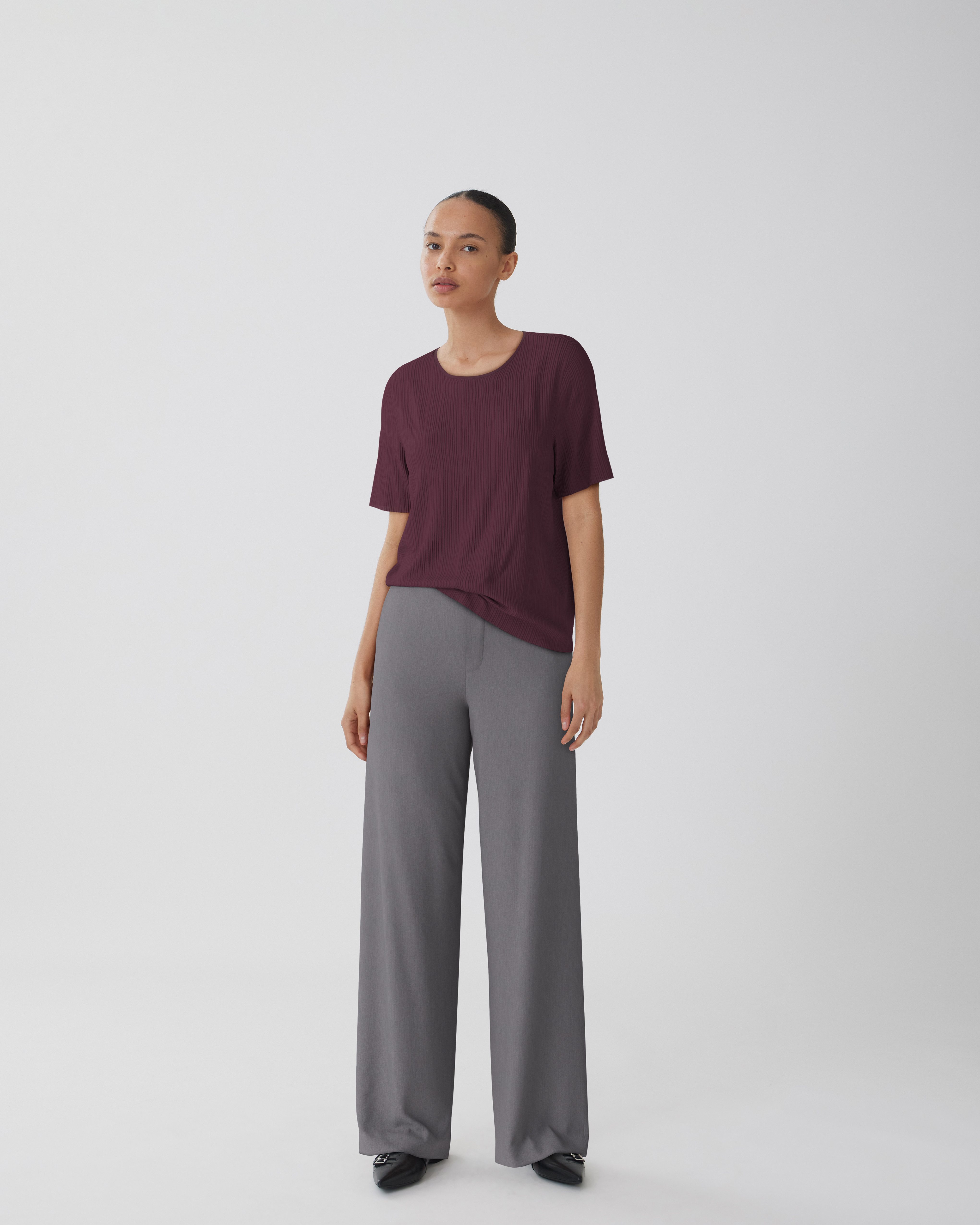 Vila Shirt met korte mouwen VIPLISA O-NECK S/S TOP - NOOS