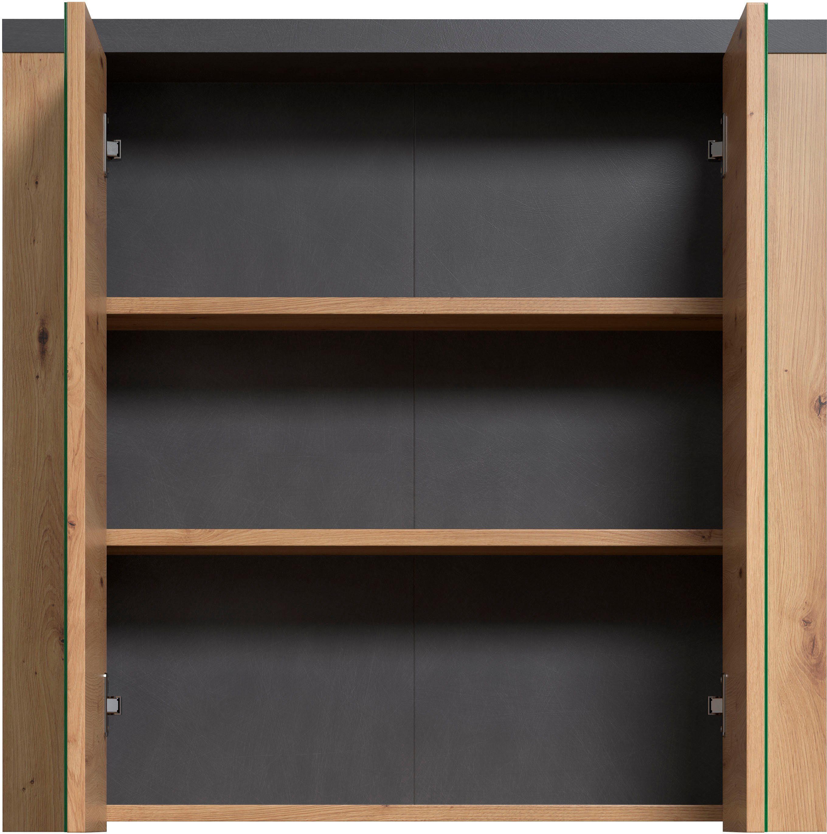 Home affaire Spiegelkast Ambres Badspiegel in matte echt houtlook - afmetingen (B/D/H) 79/20/78 cm