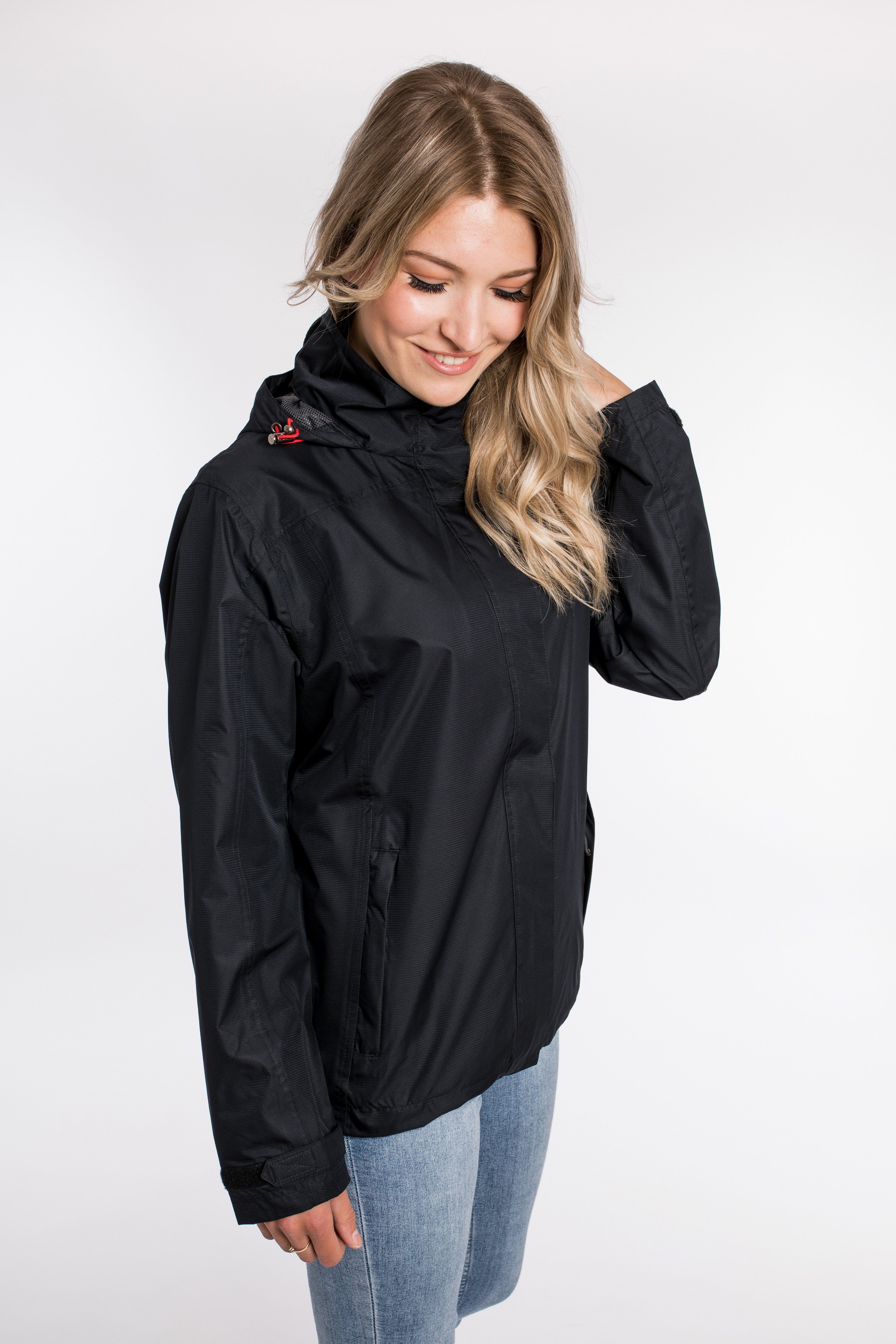 DEPROC Active Outdoorjack GLENDALE PEAK WOMEN Contrasterende ritssluiting
