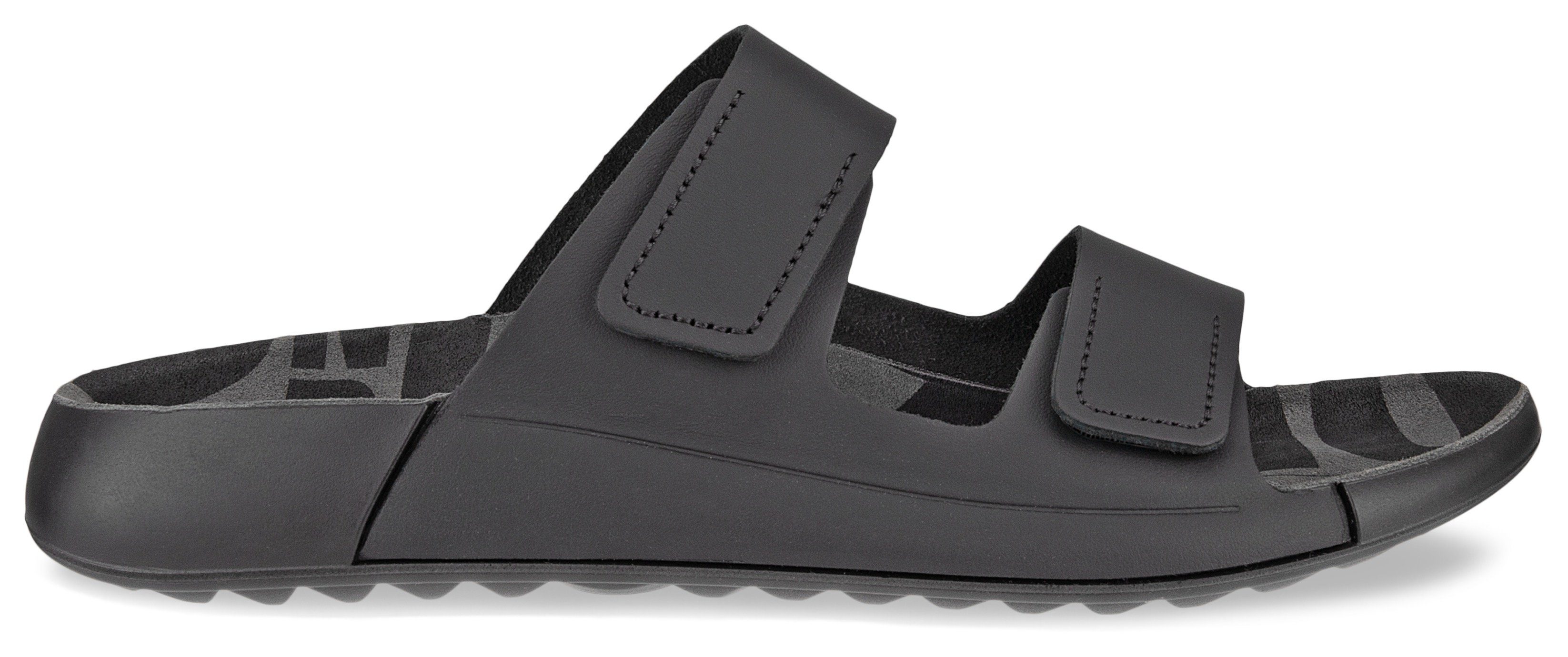 Ecco Slippers Cozmo W zomerschoen, slippers met twee klittenbandsluitingen