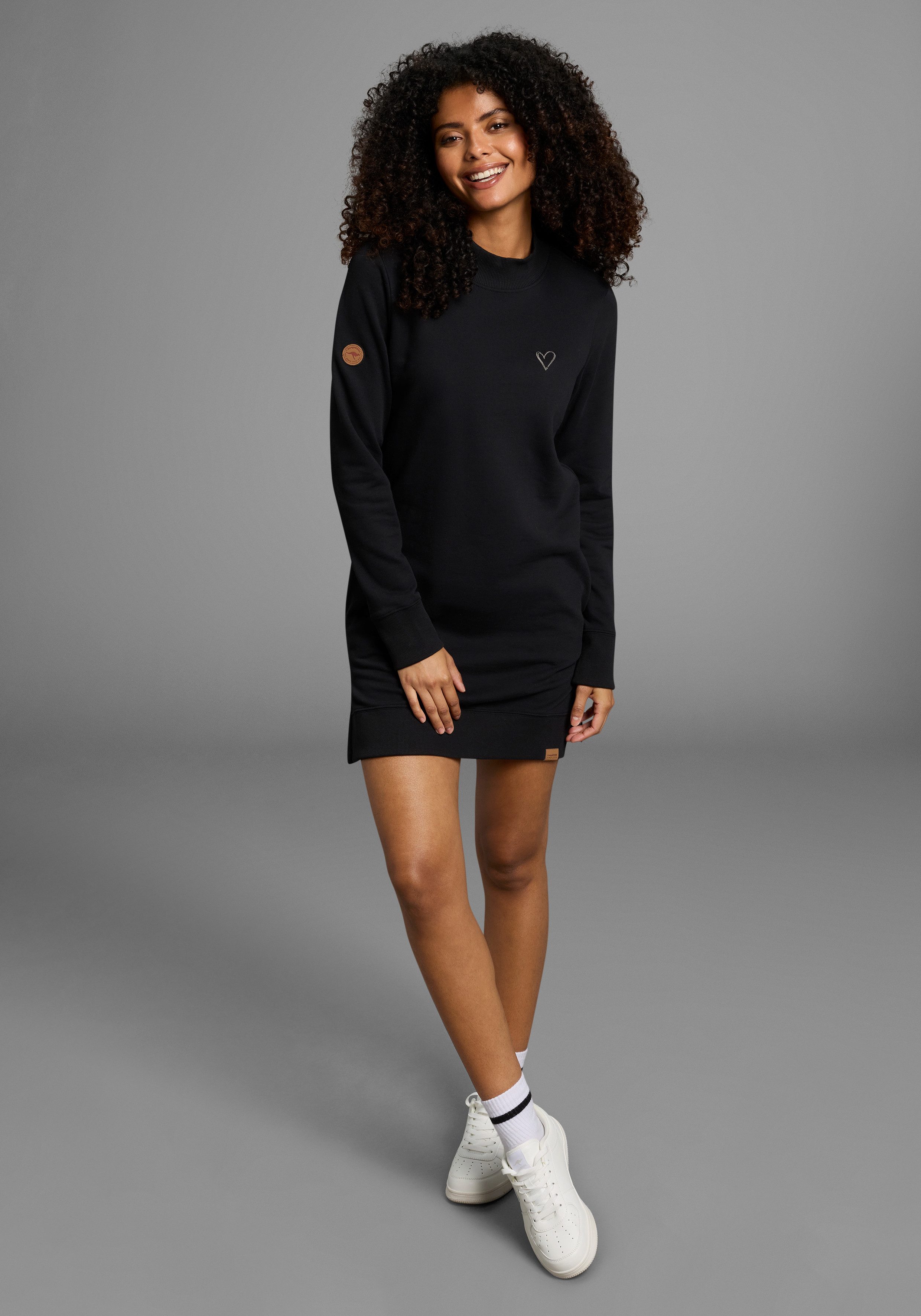 KangaROOS Lang sweatshirt met turtleneck en split aan de zoom