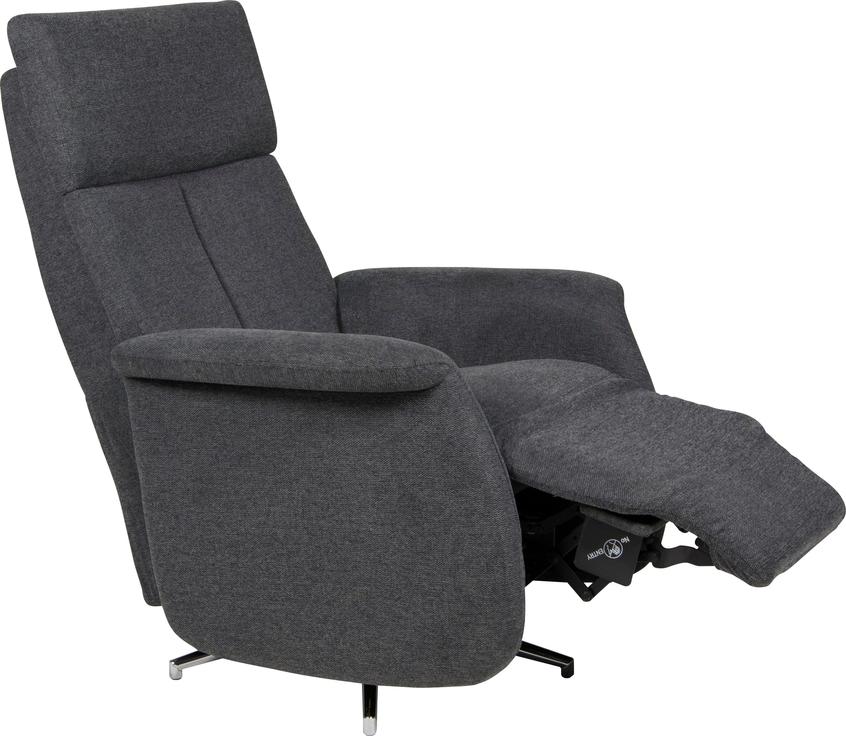 Duo Collection Relaxfauteuil Thompson met traploze verstelling van de rugleuning, relaxfunctie