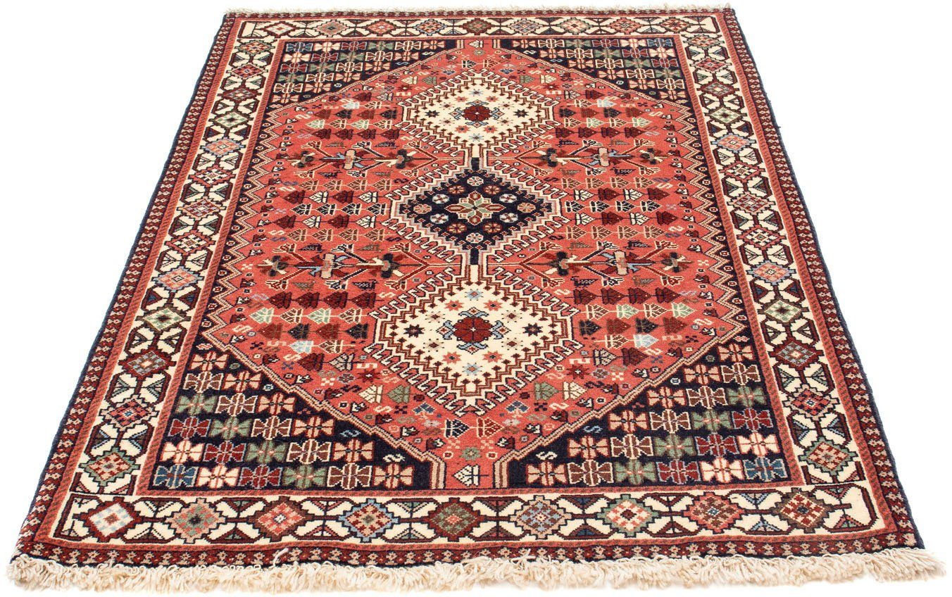 morgenland Wollen kleed Yalameh medaillon Blu scuro 150 x 101 cm Handgeknoopt